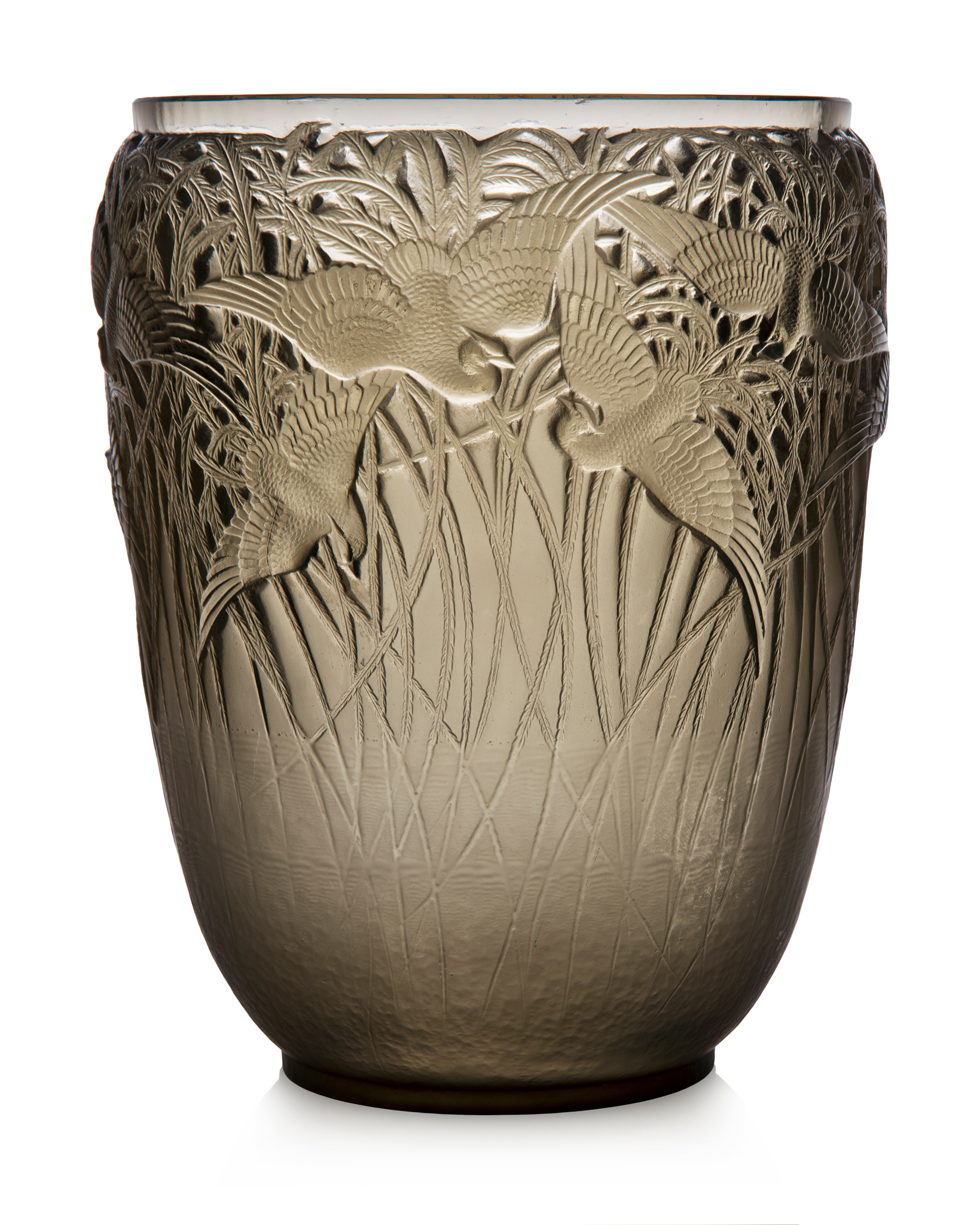 Past auction: RENÉ LALIQUE (1860-1945) AIGRETTES VASE, NO. 988
