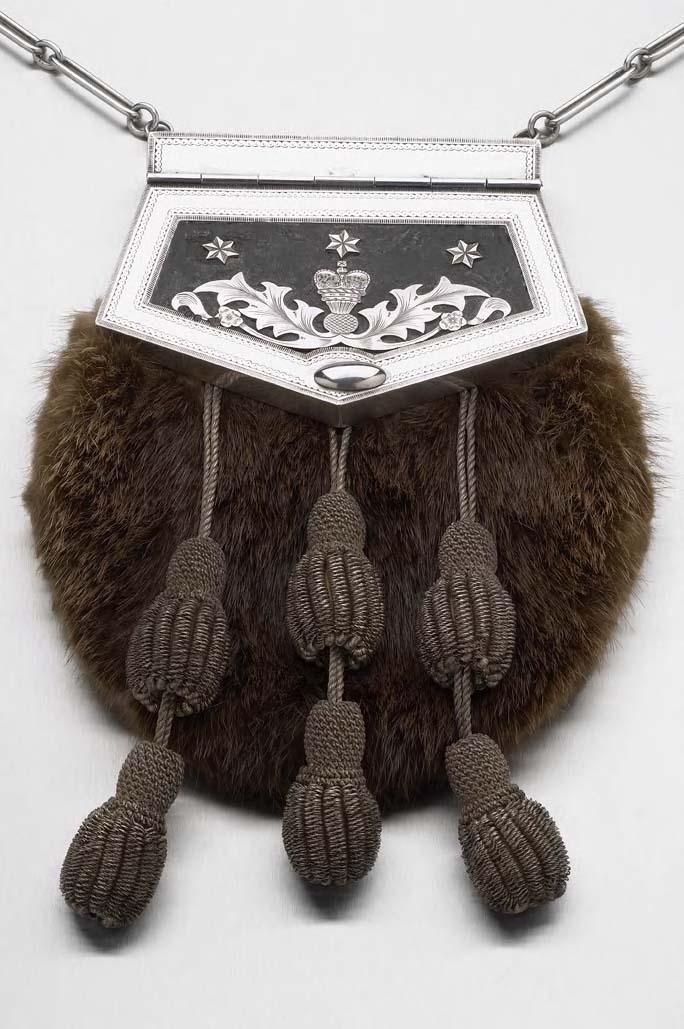 A Highland dress sporran,