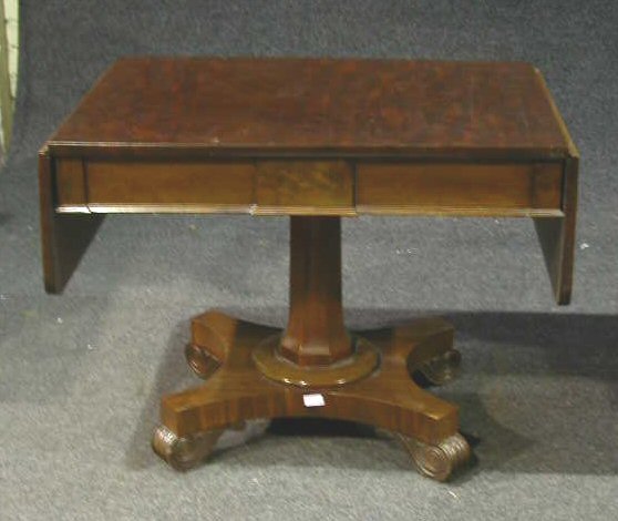 A late Regency mahogany sofa table,