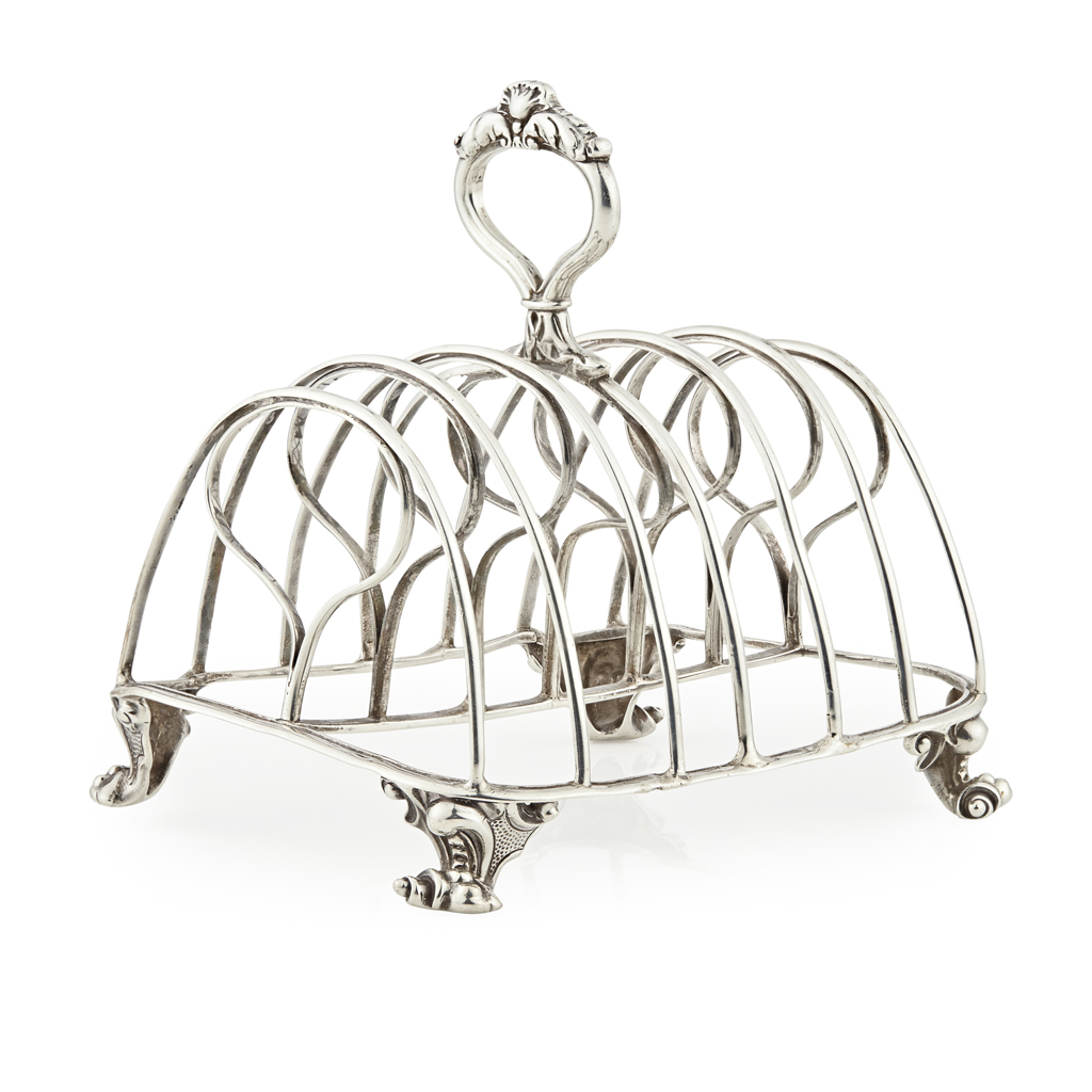 A George IV seven bar toast rack