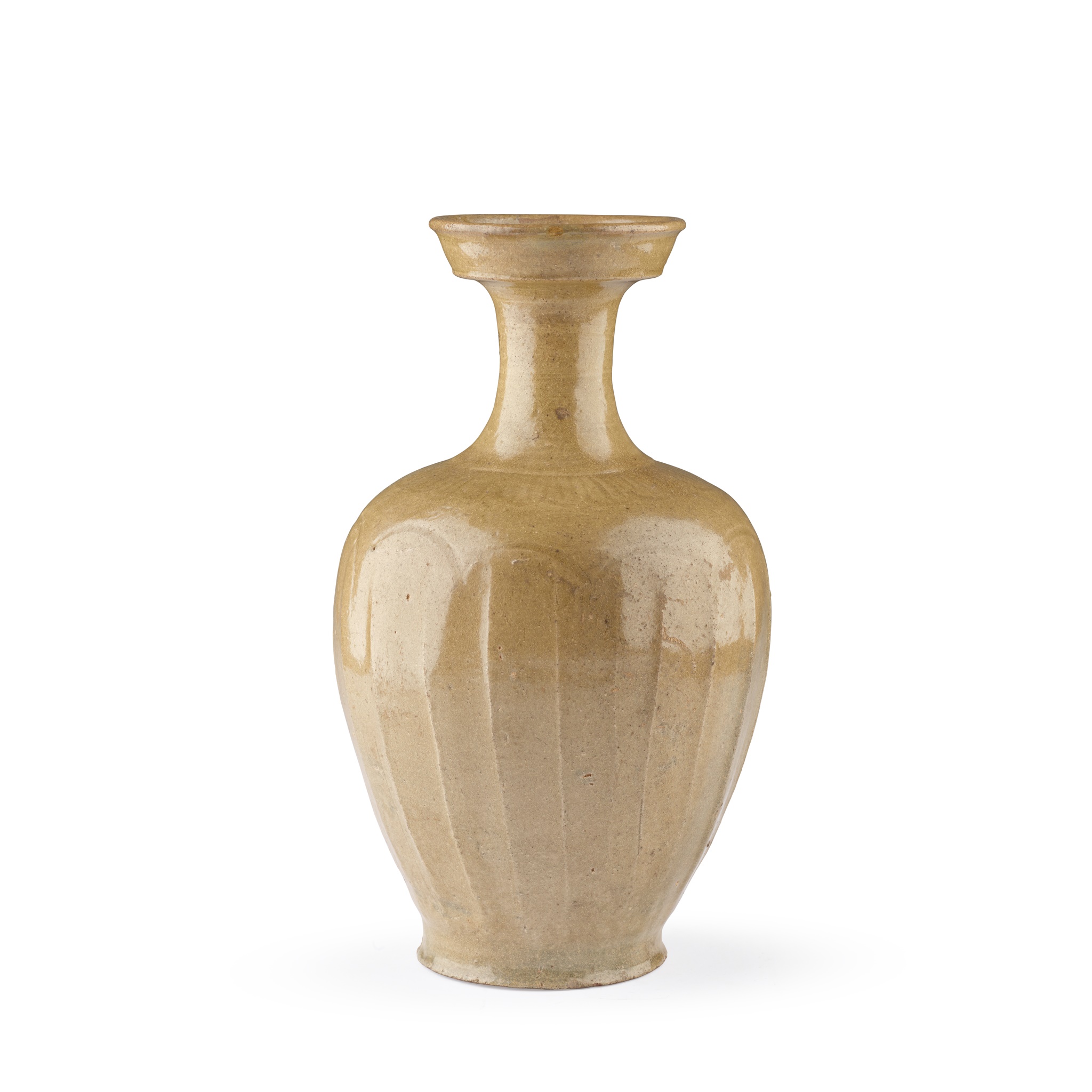 CELADON-GLAZED BOTTLE VASE