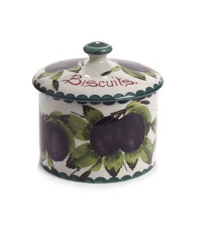 A Wemyss biscuit barrel and cover,