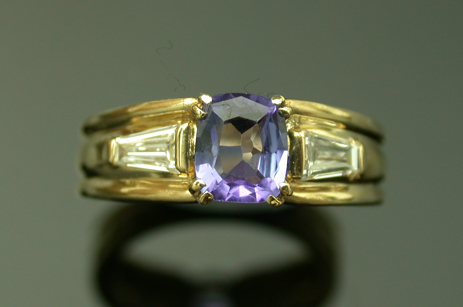 Boucheron - a tanzanite and diamond ring,