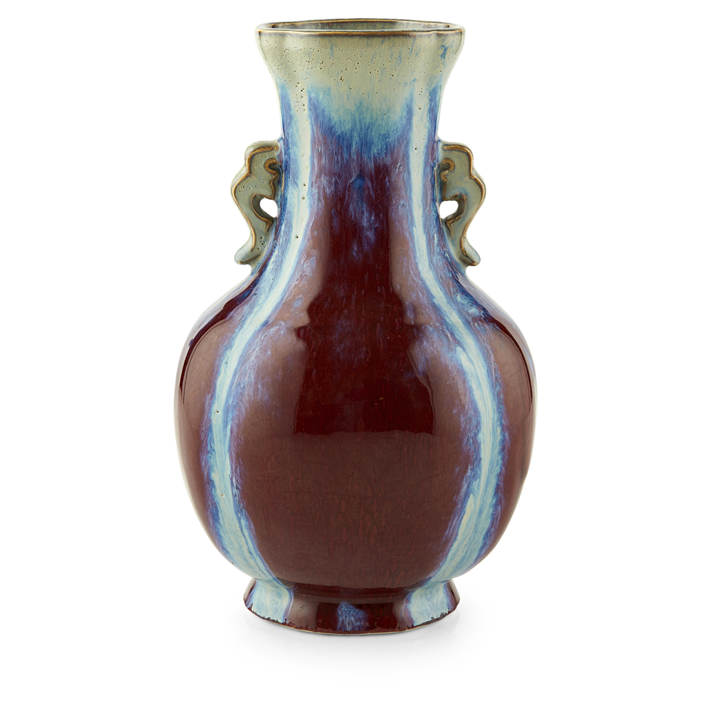 FLAMBÉ-GLAZE HU-FORM LOBED VASE