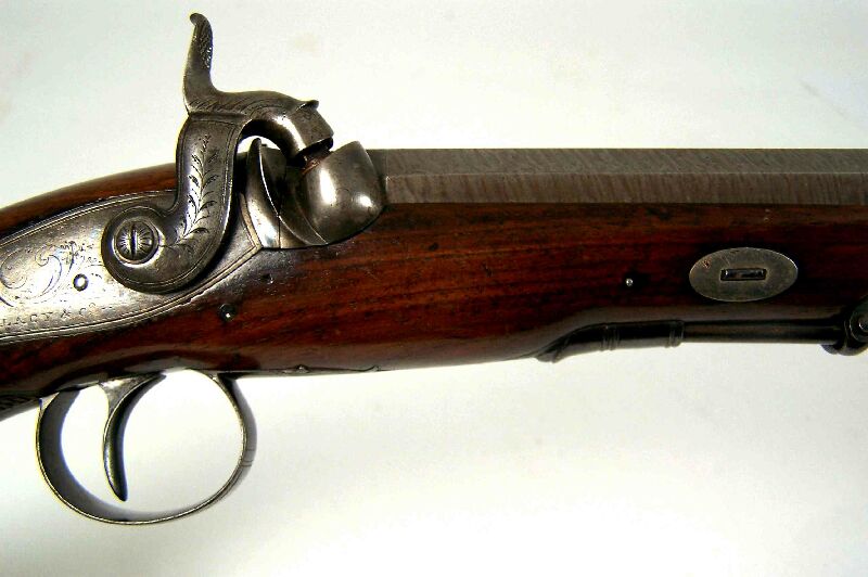 A 19th century percussion travelling pistol