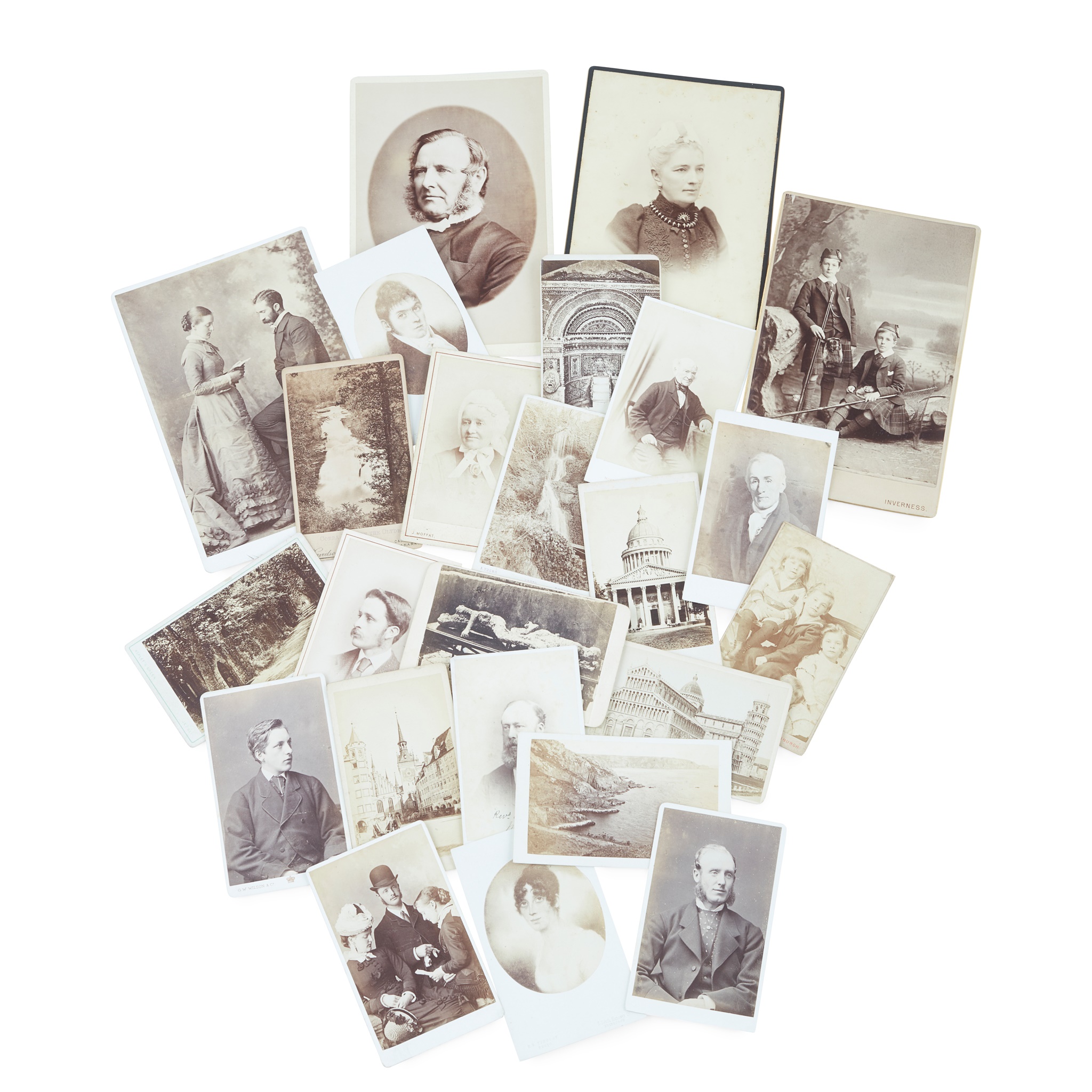 Carte-de-visites and cabinet photographs