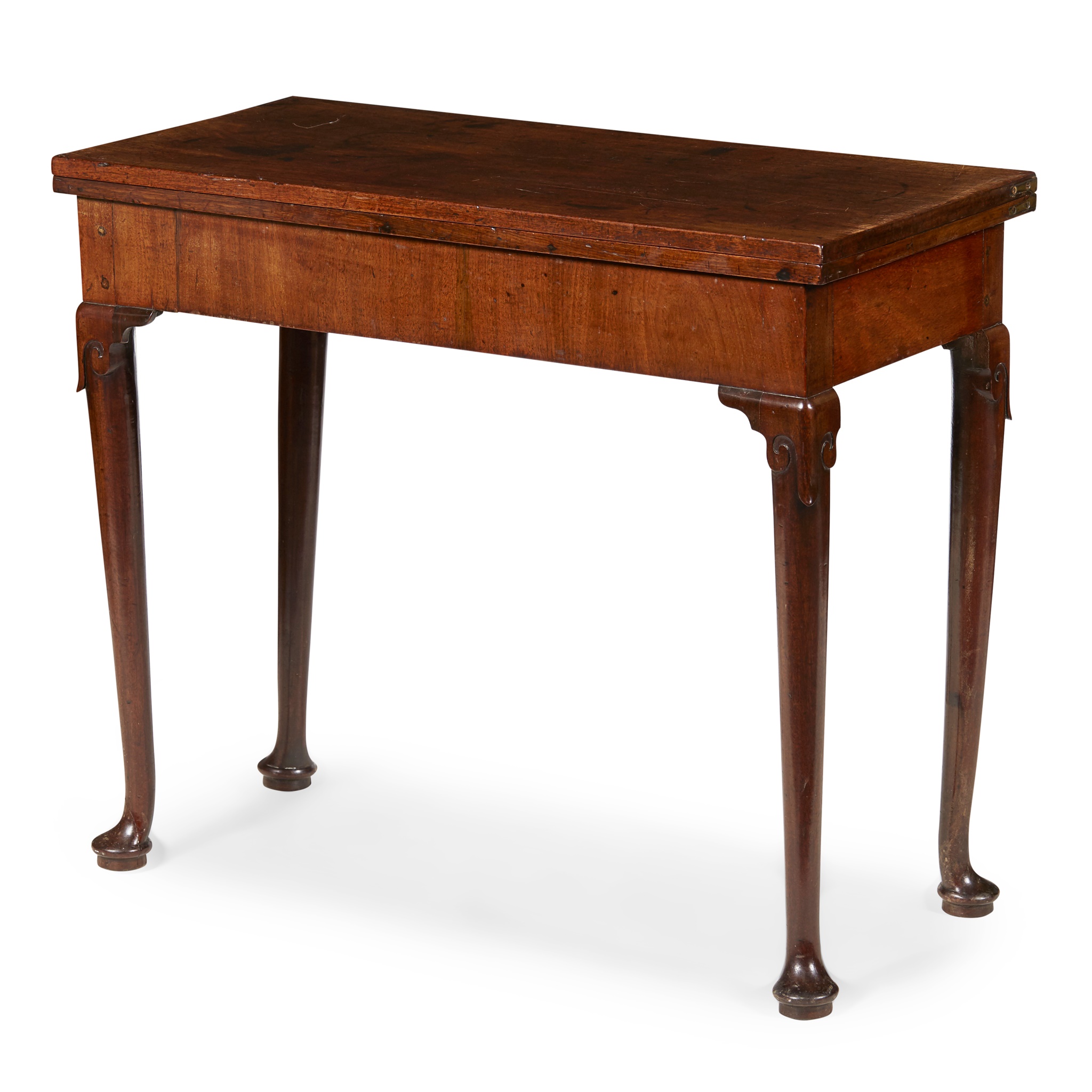 GEORGE I MAHOGANY CARD TABLE