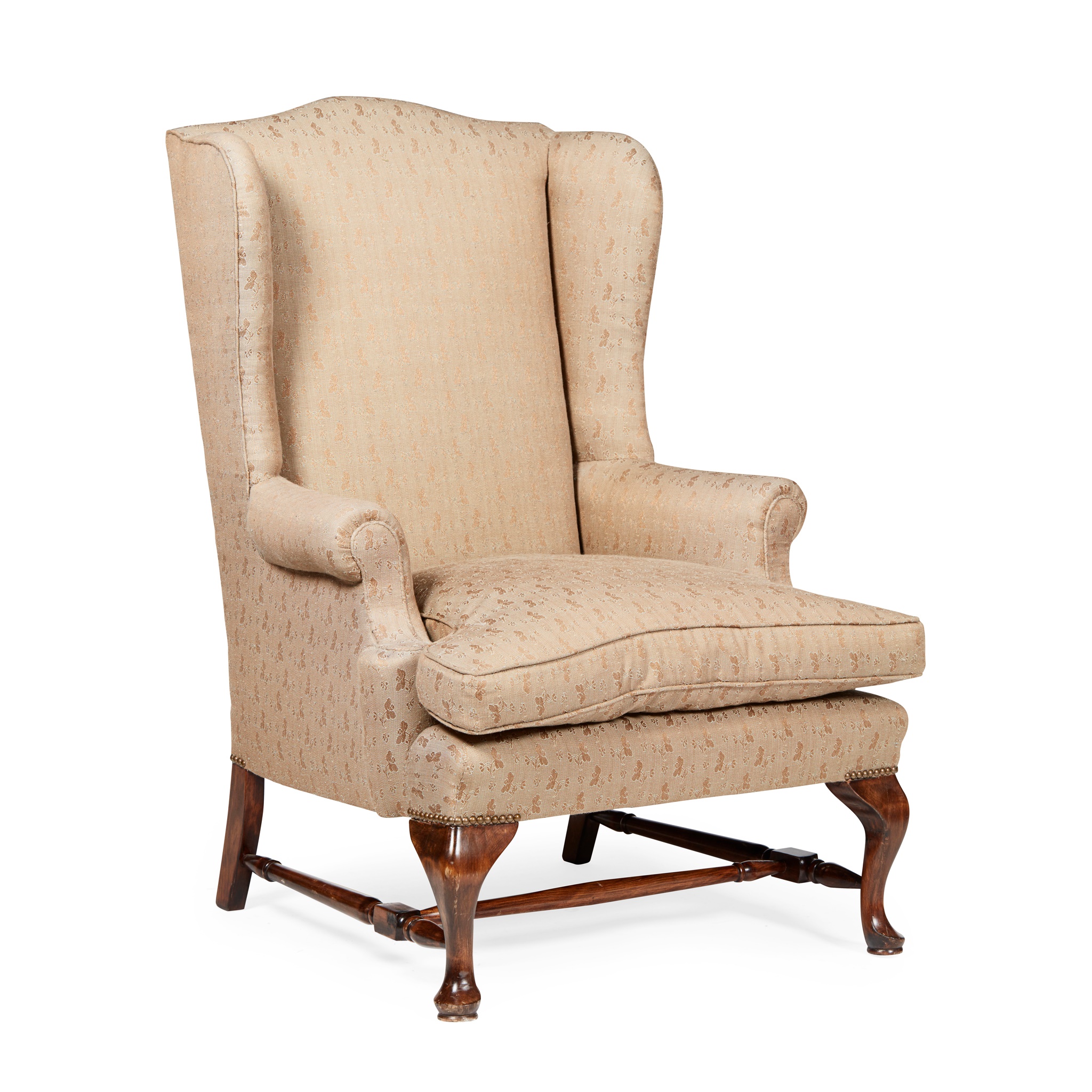 GEORGIAN STYLE WING ARMCHAIR