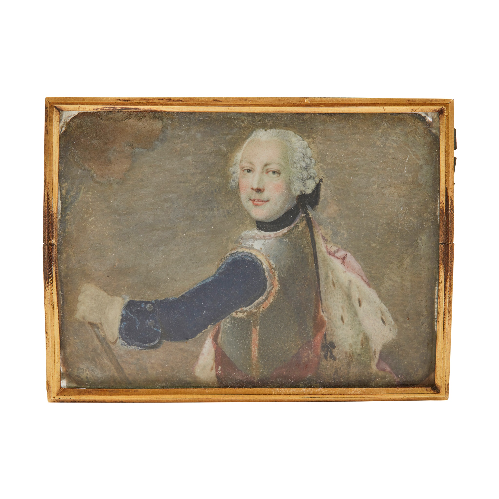 AN 18TH CENTURY PORTRAIT MINIATURE OF PRINCE CHARLES EDWARD STUART