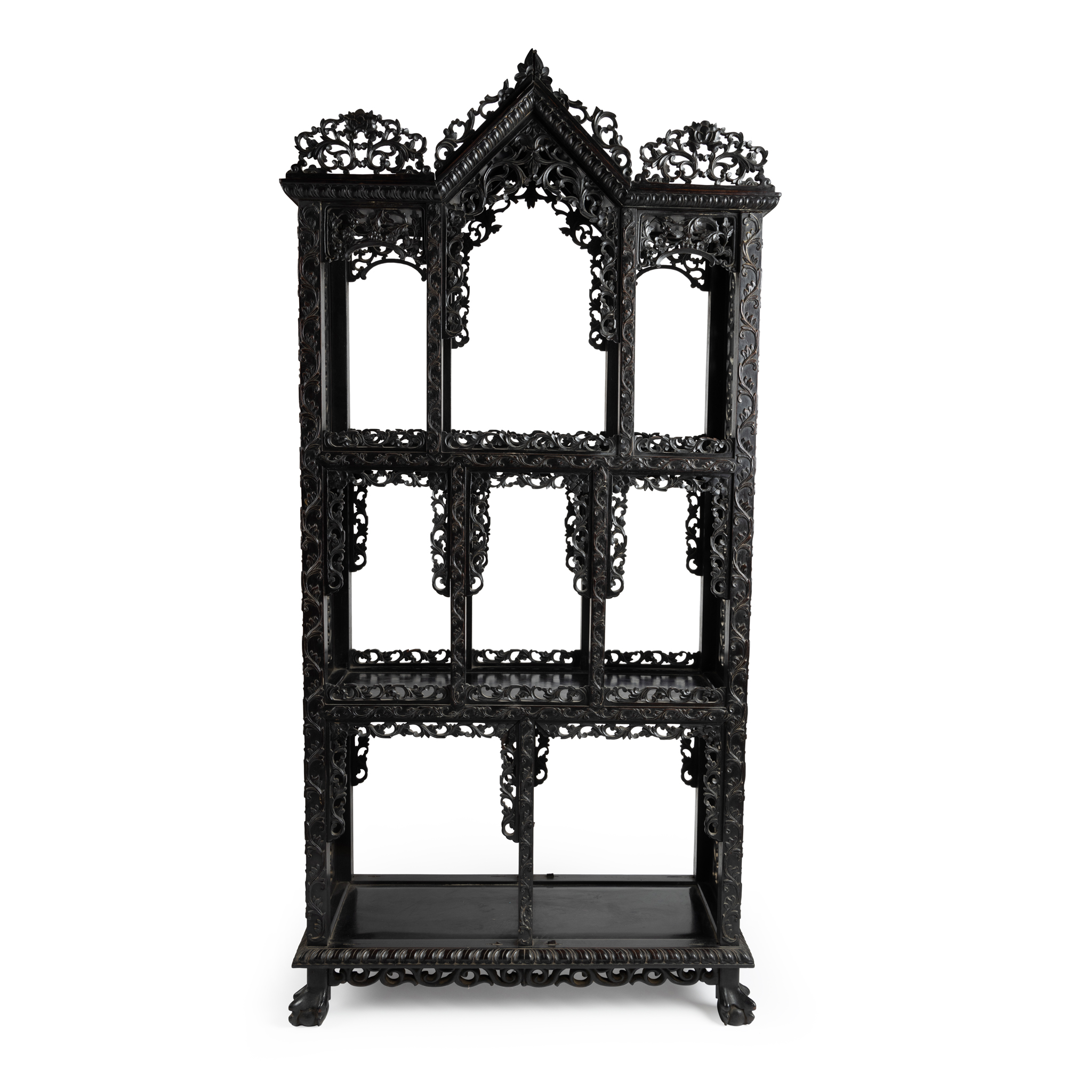 CHINESE HARDWOOD DISPLAY CABINET