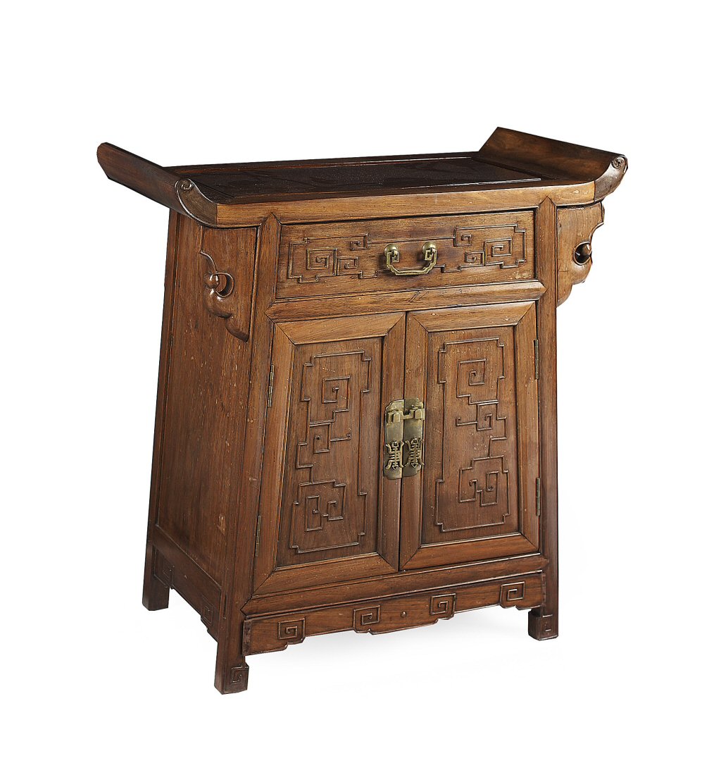 CHINESE HARDWOOD LOW CABINET