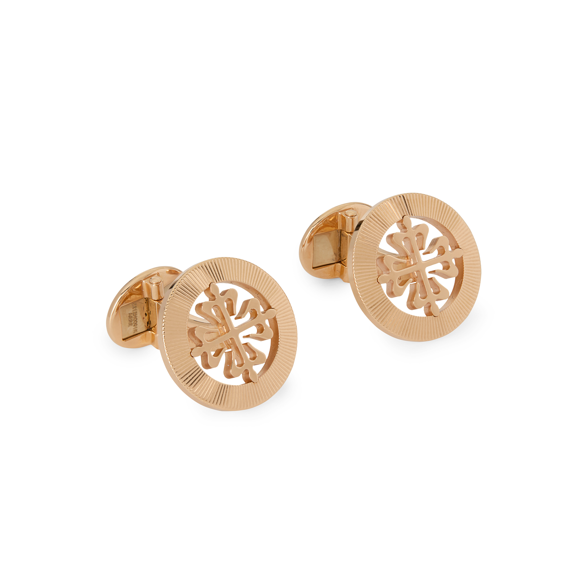 Patek Philippe. A pair of 18k pink gold cufflinks