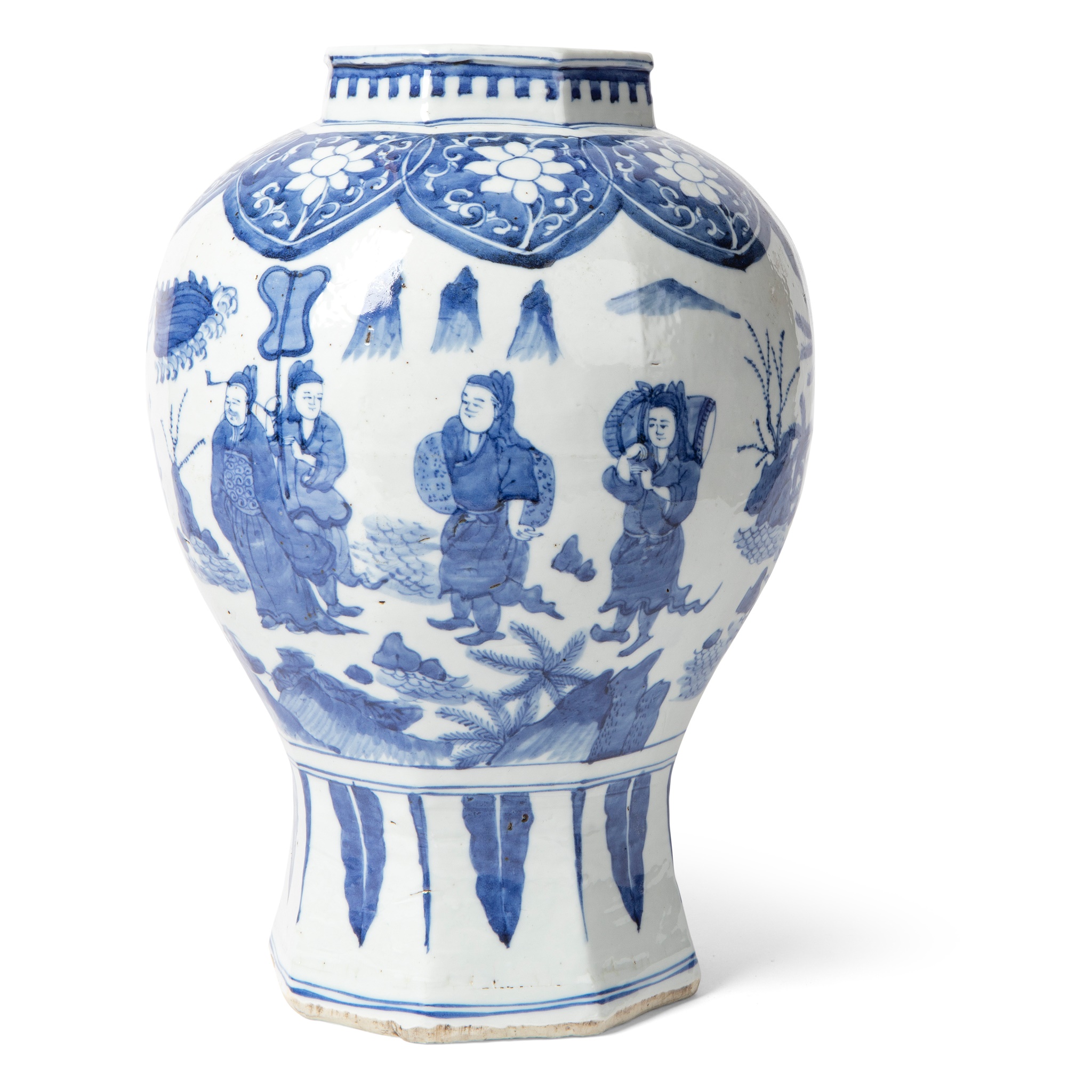 BLUE AND WHITE VASE