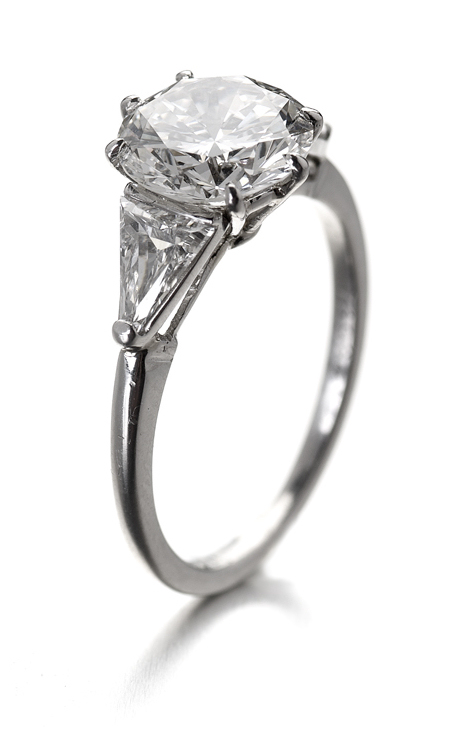 VAN CLEEF & ARPELS - a diamond single-stone ring,