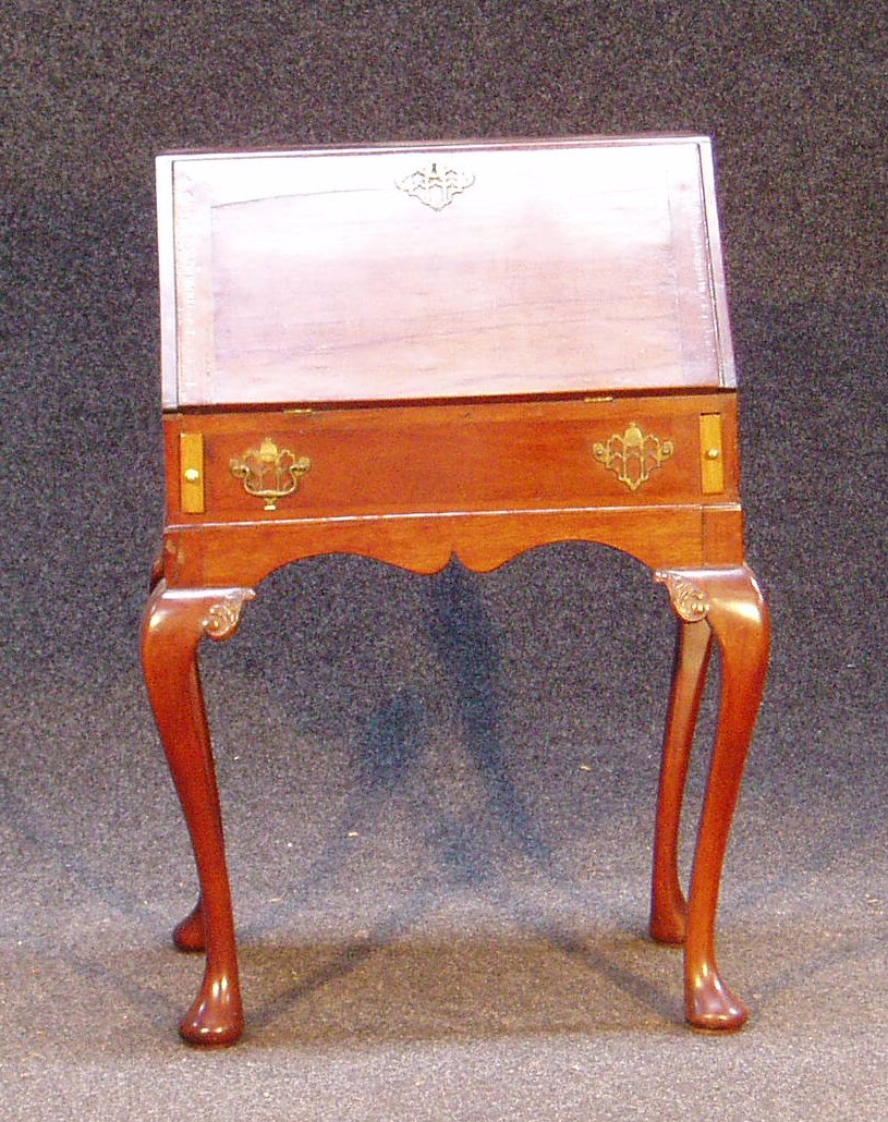 A mahogany bureau,