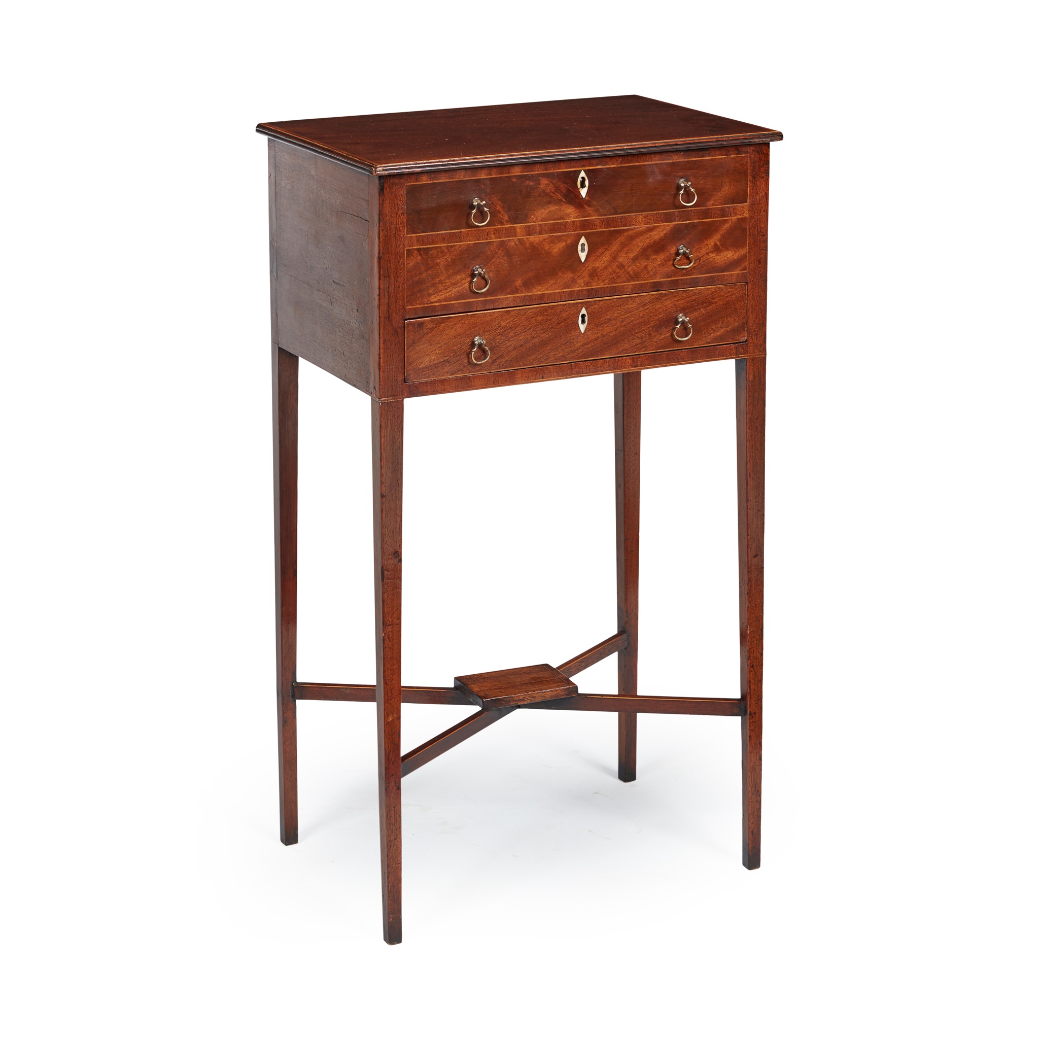 GEORGE III MAHOGANY WORK TABLE