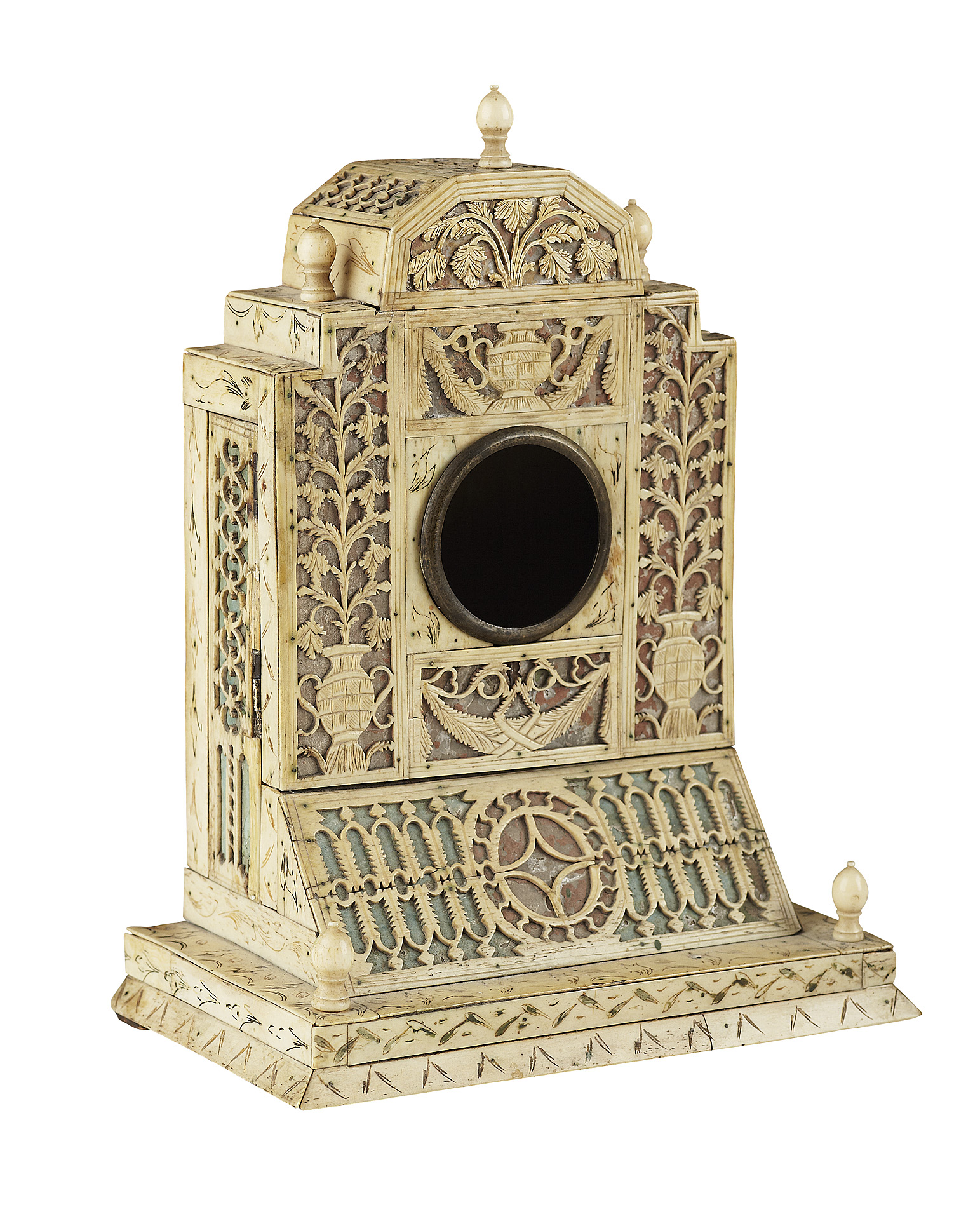 RUSSIAN BONE VENEERED POCKET WATCH STAND