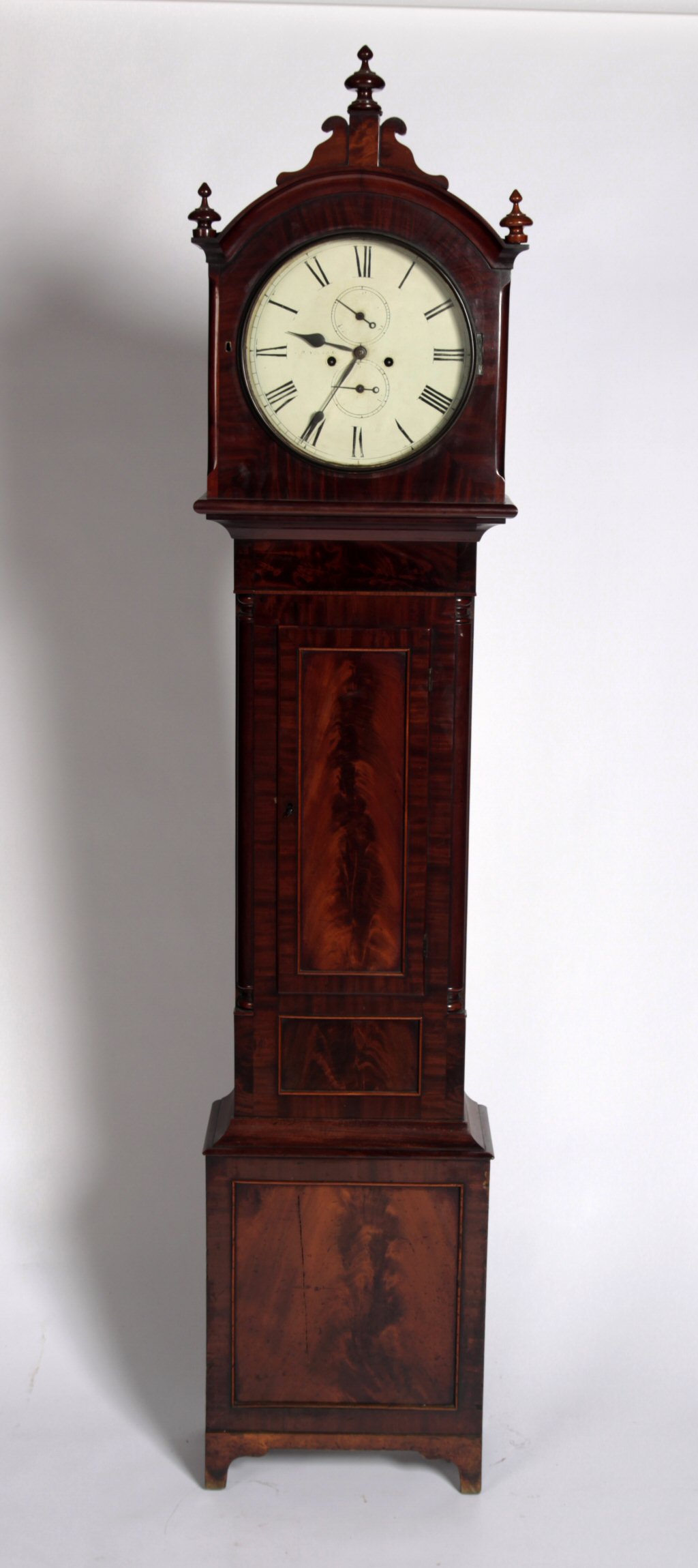 A mid 19th century mahogany longcase clock By J N O' Bryson & Son Dalkeith