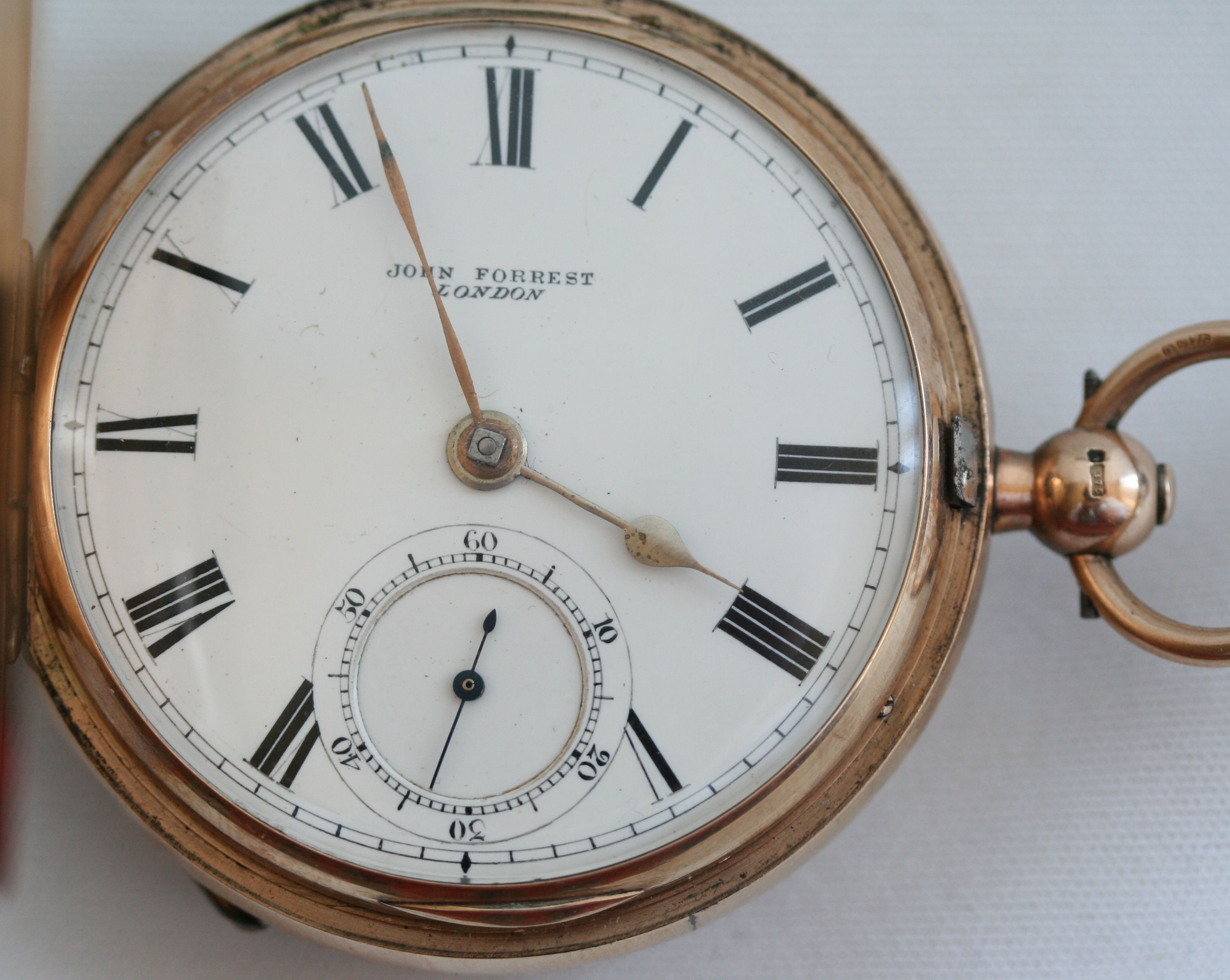 A 9ct gold cased pocket watch