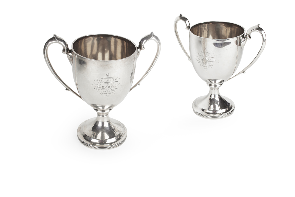 A matched pair of George III Scottish communion cups