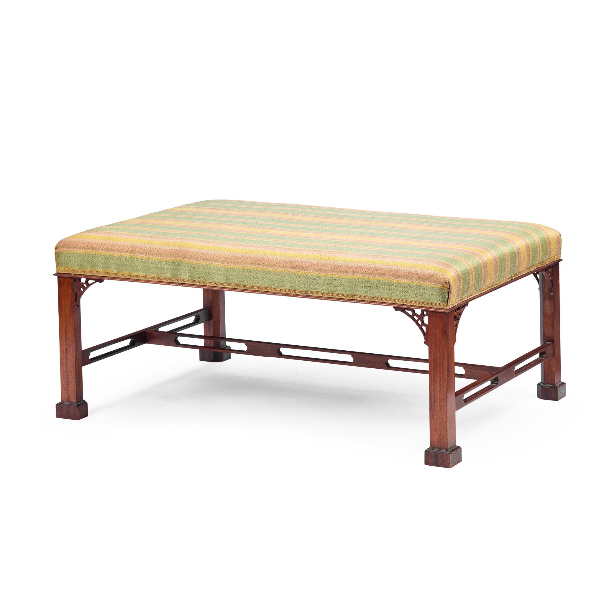 GEORGIAN STYLE MAHOGANY STOOL