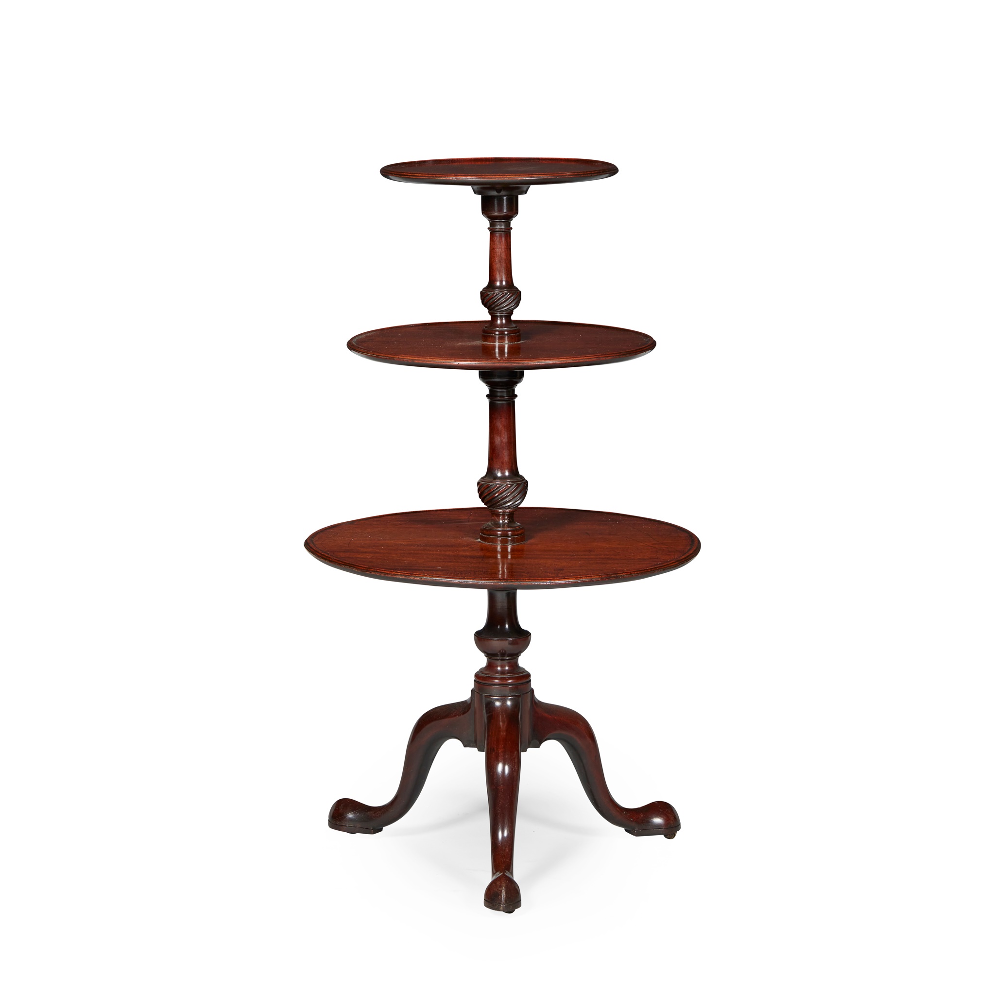 GEORGE III MAHOGANY DUMBWAITER