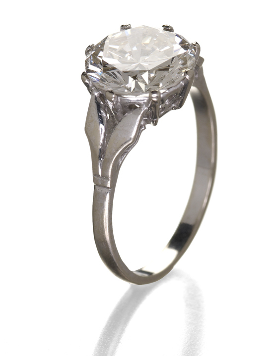 A large diamond set ring,