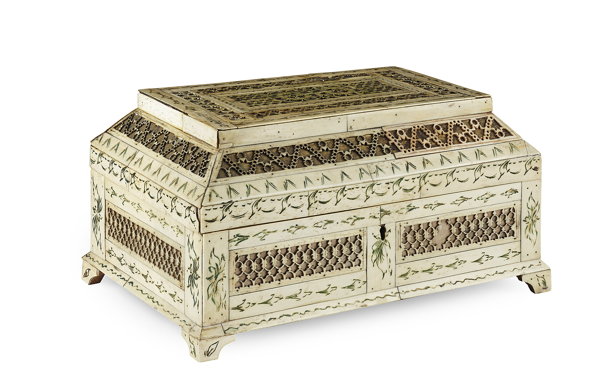 RUSSIAN BONE VENEERED CASKET