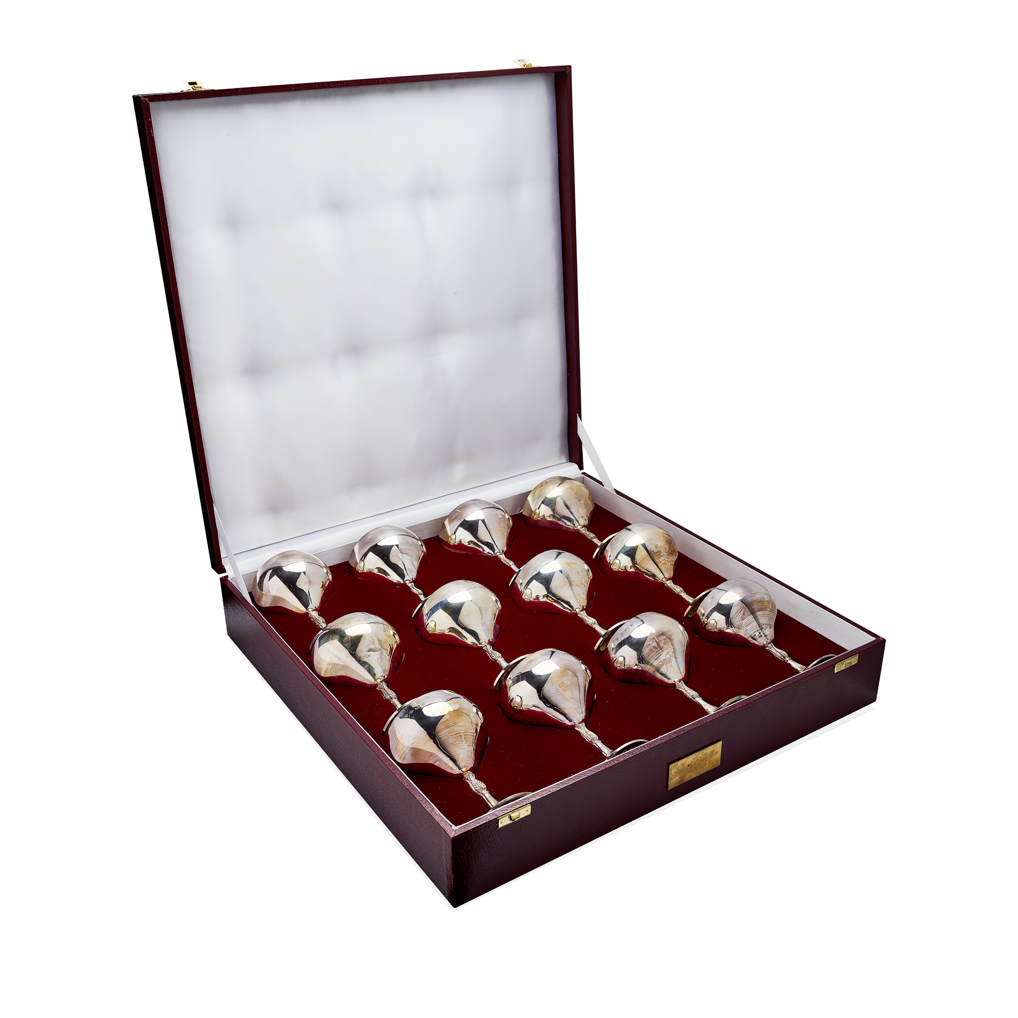 A CASED SET OF TWELVE 1970s GOBLETS
