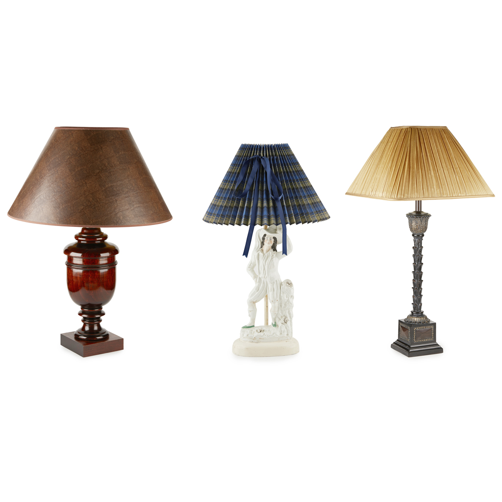 THREE TABLE LAMPS