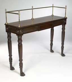 A Regency period mahogany serving table