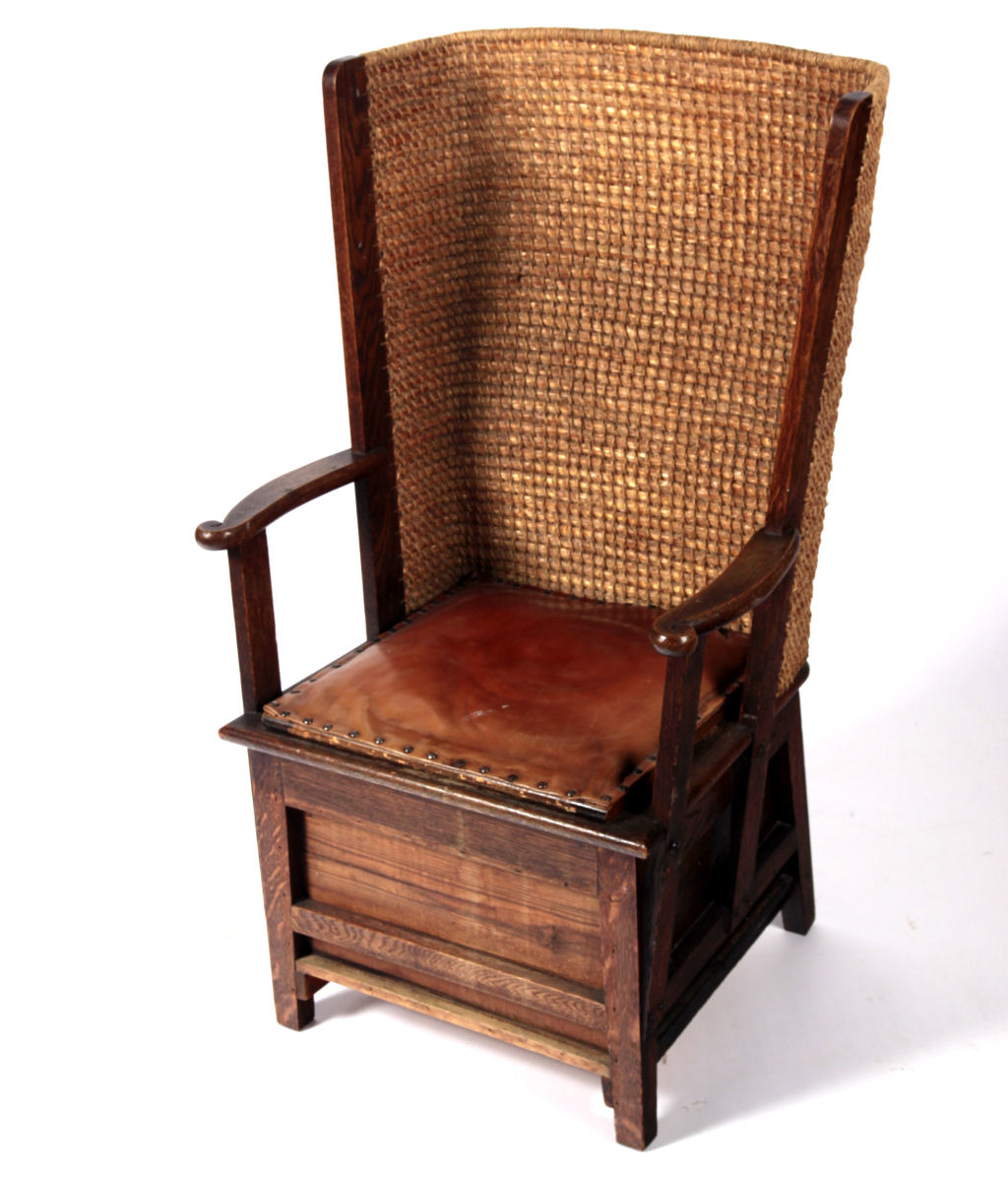 A softwood framed Orkney chair