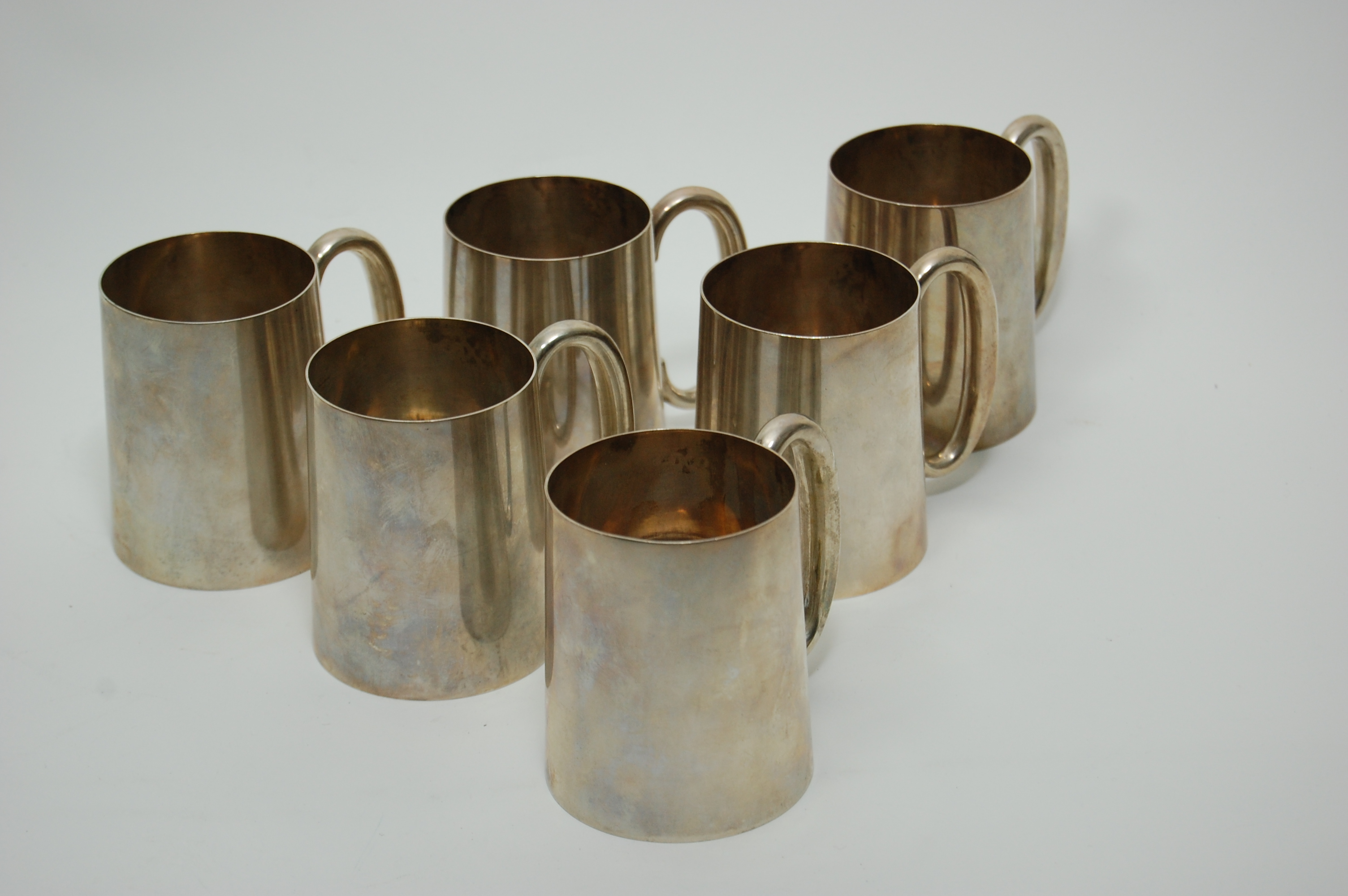 A set of six mugs