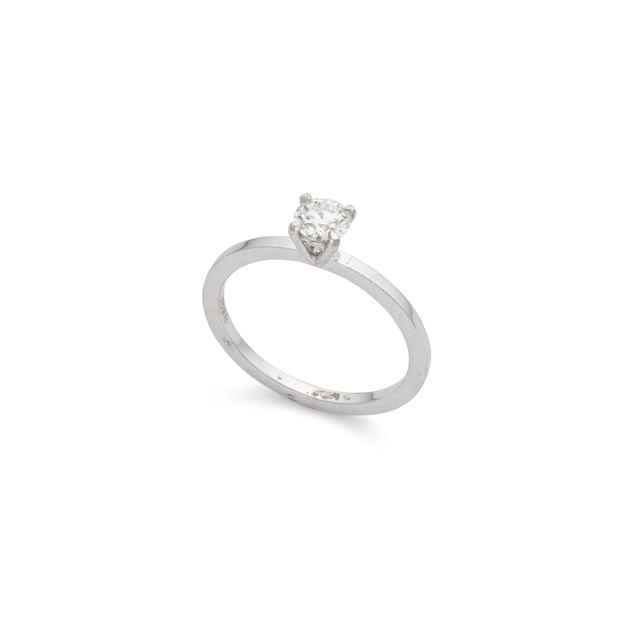 A diamond single-stone ring
