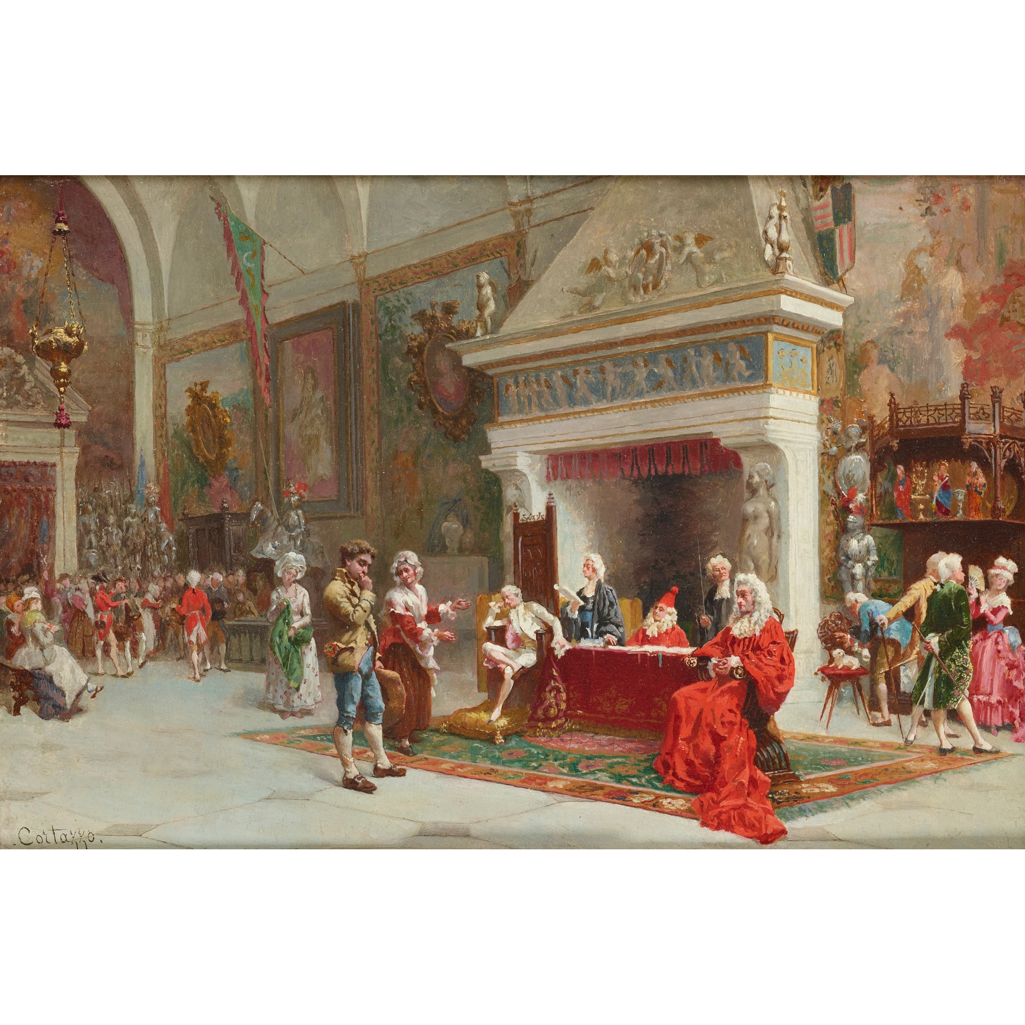 ORESTE CORTAZZO (ITALIAN 1836-1910)