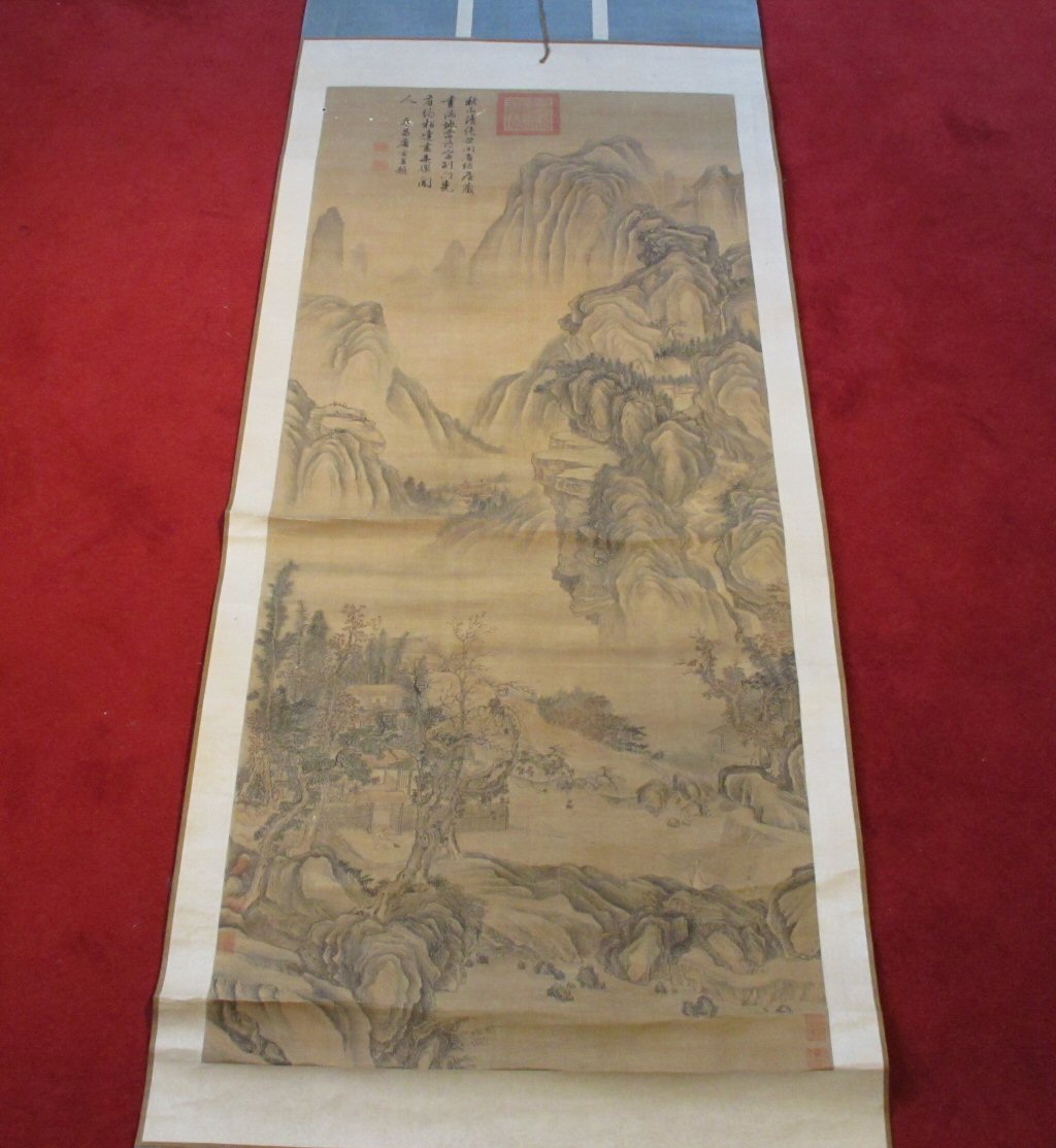 A Chinese scroll painting