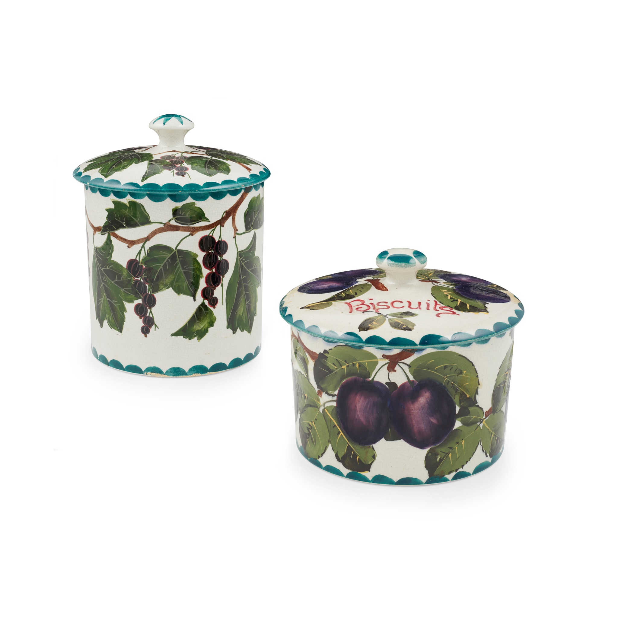 A WEMYSS WARE LARGE PRESERVE POT
