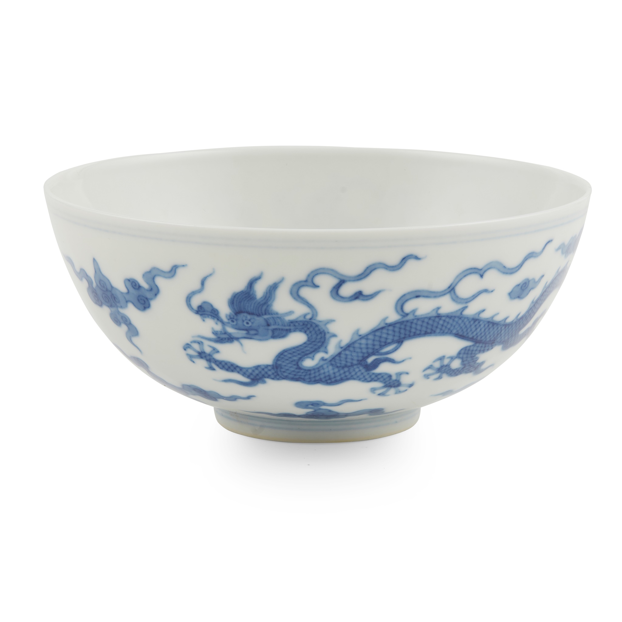 BLUE AND WHITE 'DRAGON' BOWL