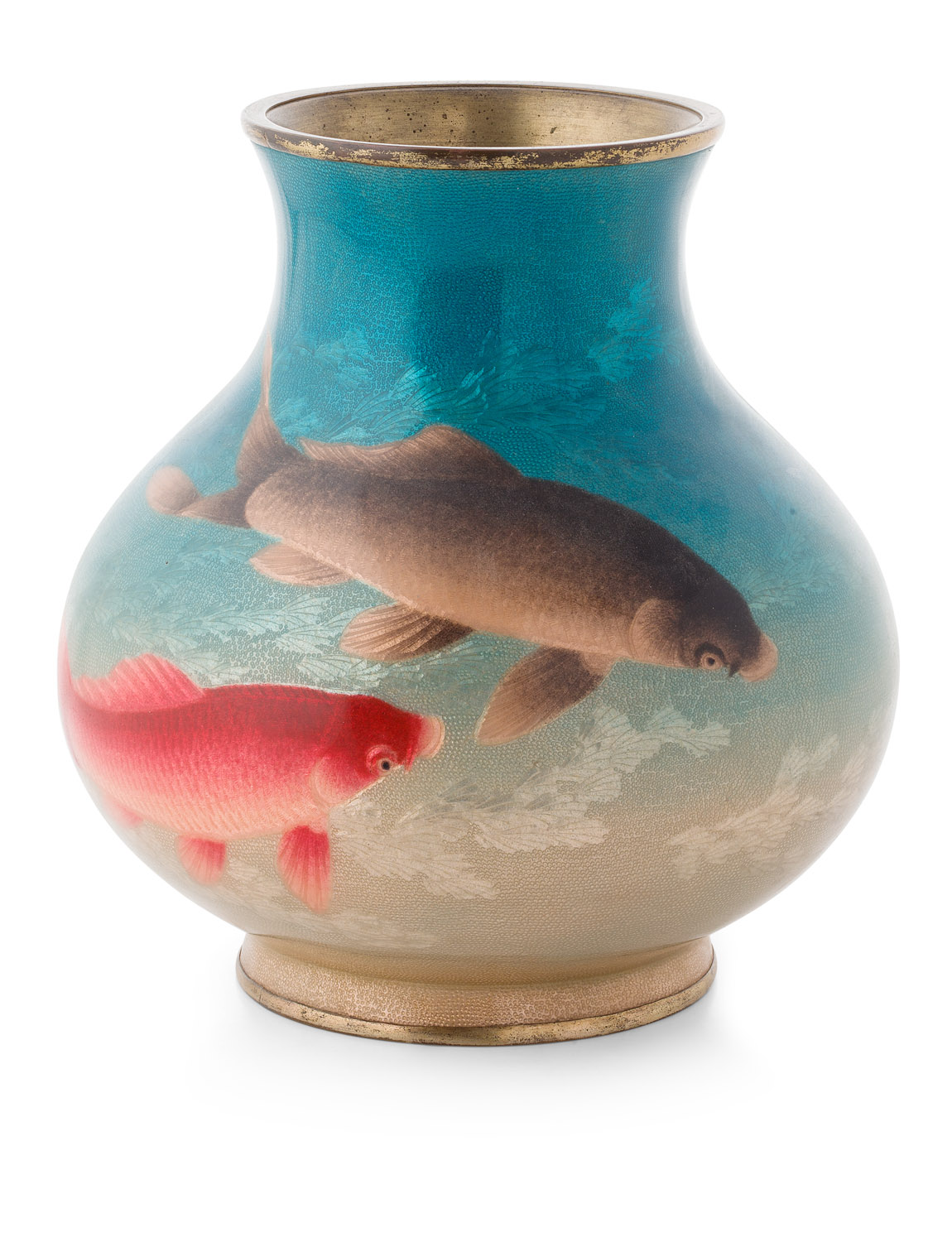 GINBARI CLOISONNÉ ENAMEL VASE