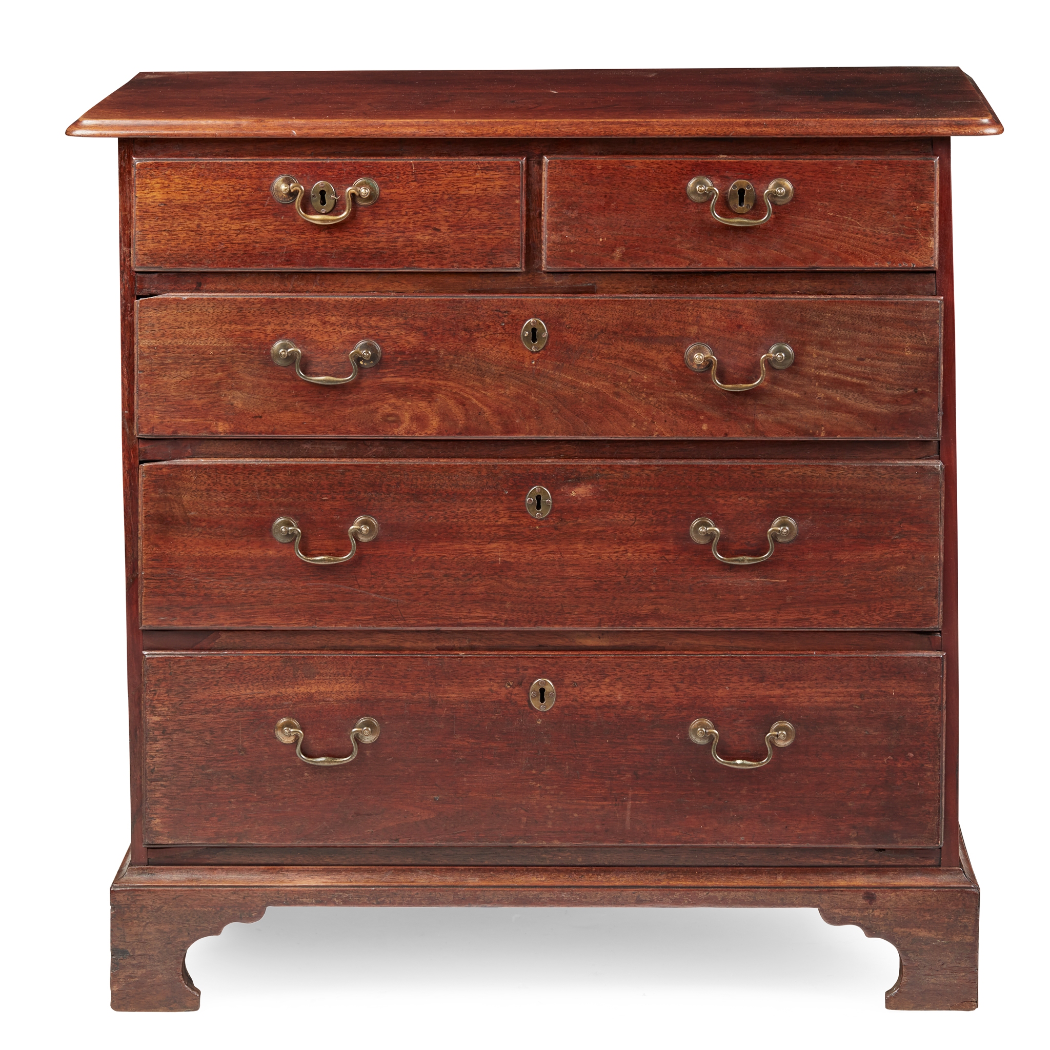 GEORGE III MAHOGANY SMALL CHEST OF DRAWERS