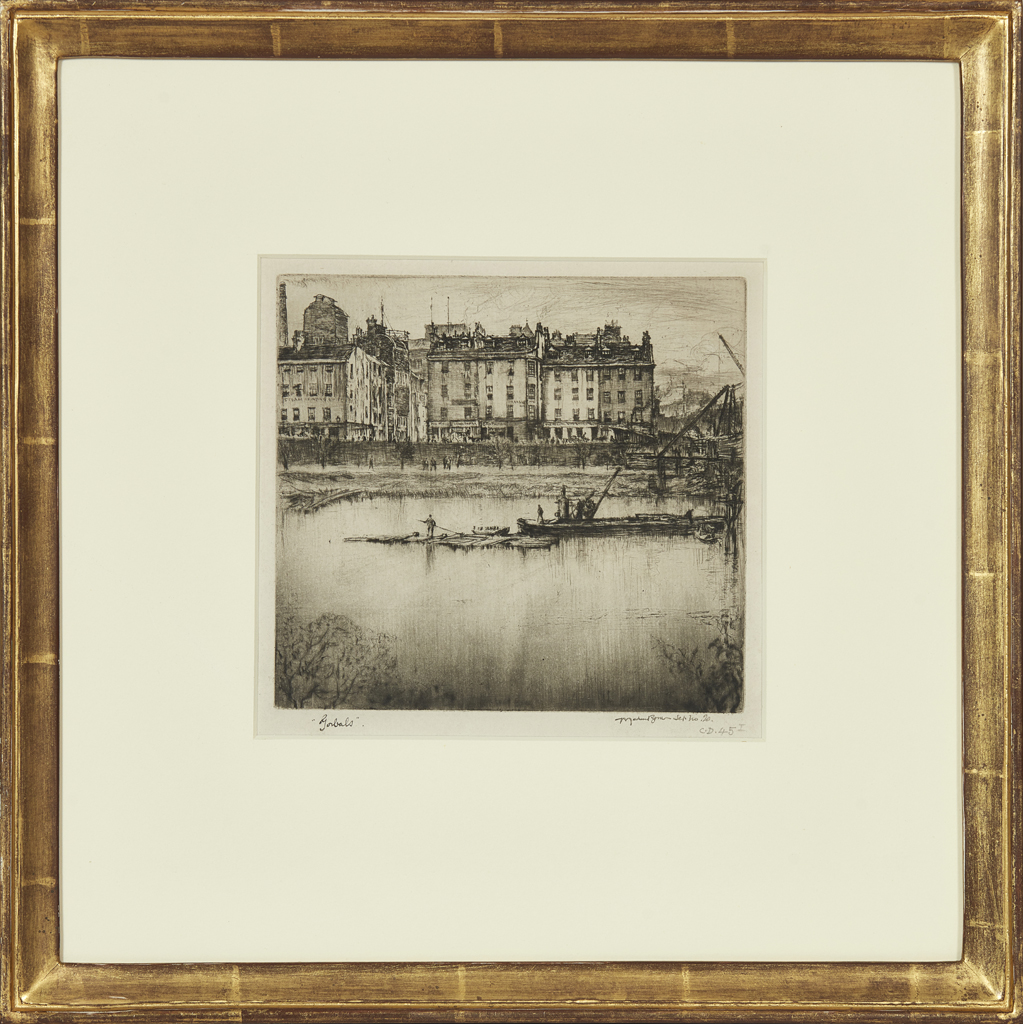 SIR MUIRHEAD BONE H.R.S.A., H.R.W.S., H.A.R.I.B.A., L.L.B., D.LITT (SCOTTISH 1876-1953)