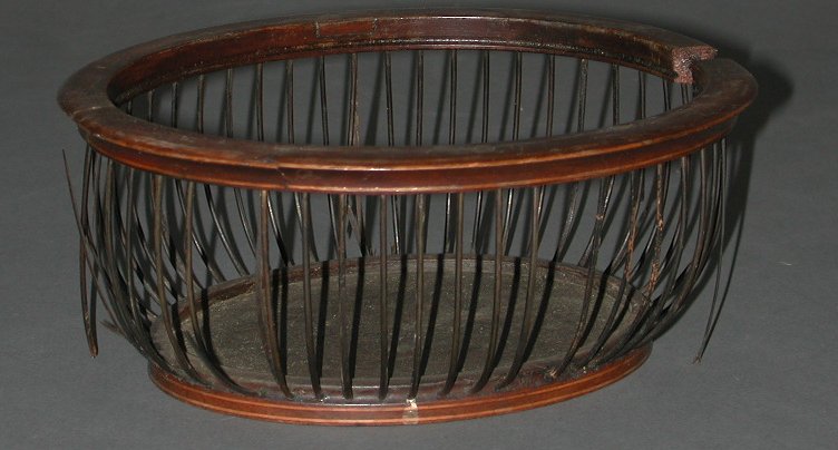 A George III mahogany bread basket
