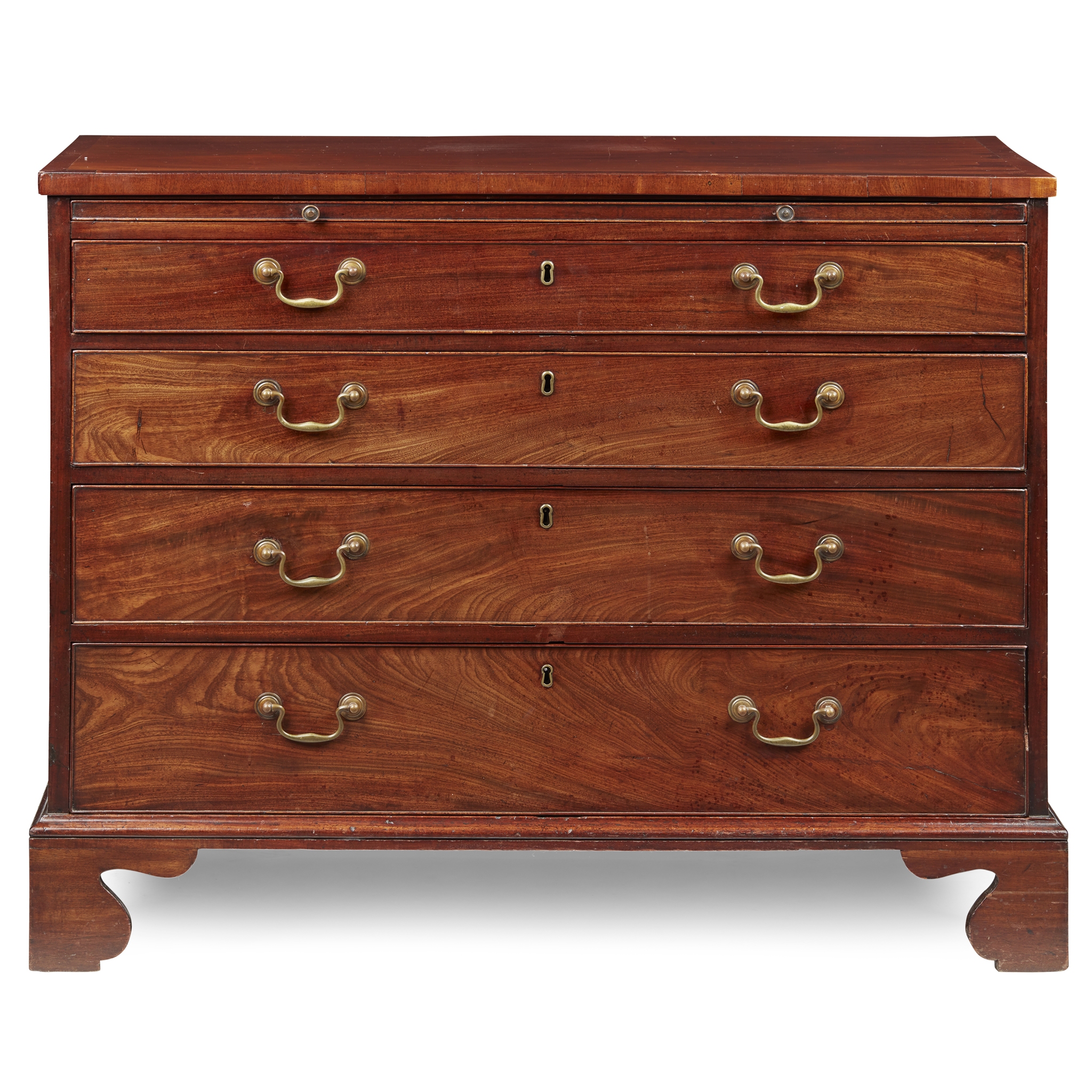 GEORGE III MAHOGANY CHEST OF DRAWERS