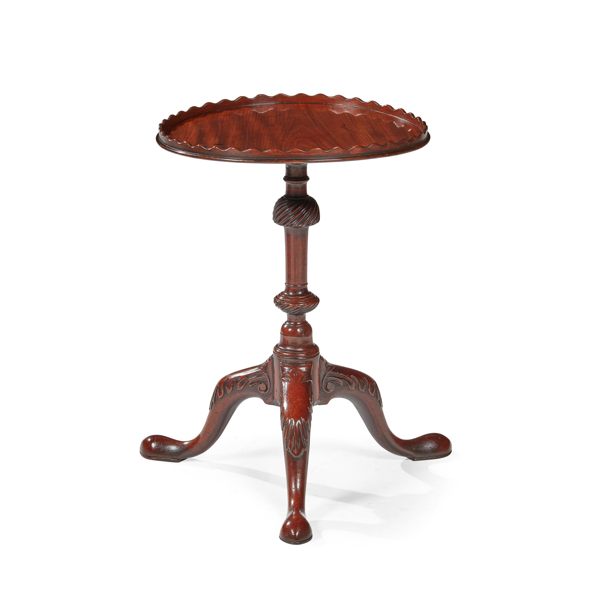 GEORGE III MAHOGANY KETTLE STAND