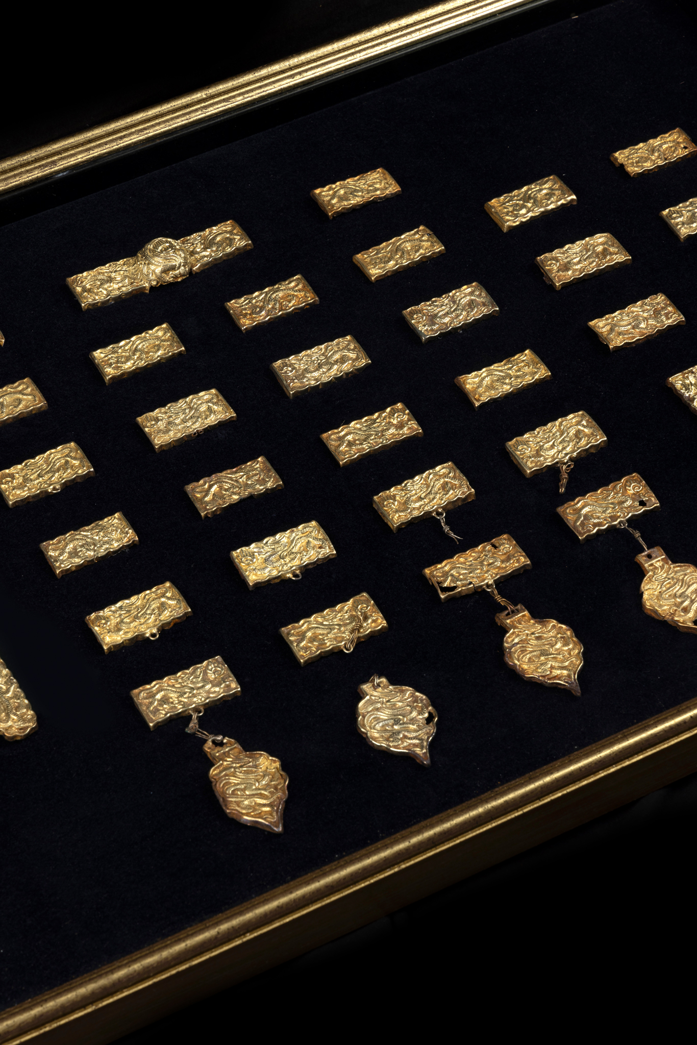 AN IMPORTANT SET OF ILKHANID REPOUSSÉ SILVER-GILT HORSE TRAPPINGS