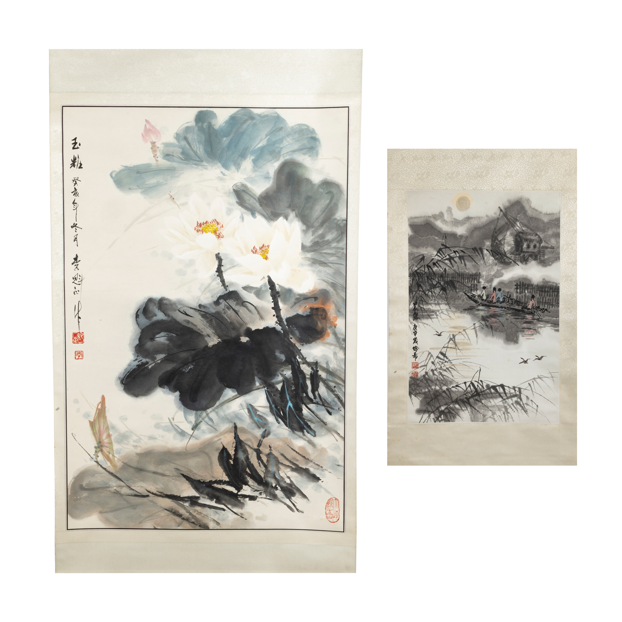 TWO CHINESE INK PAINTINGS