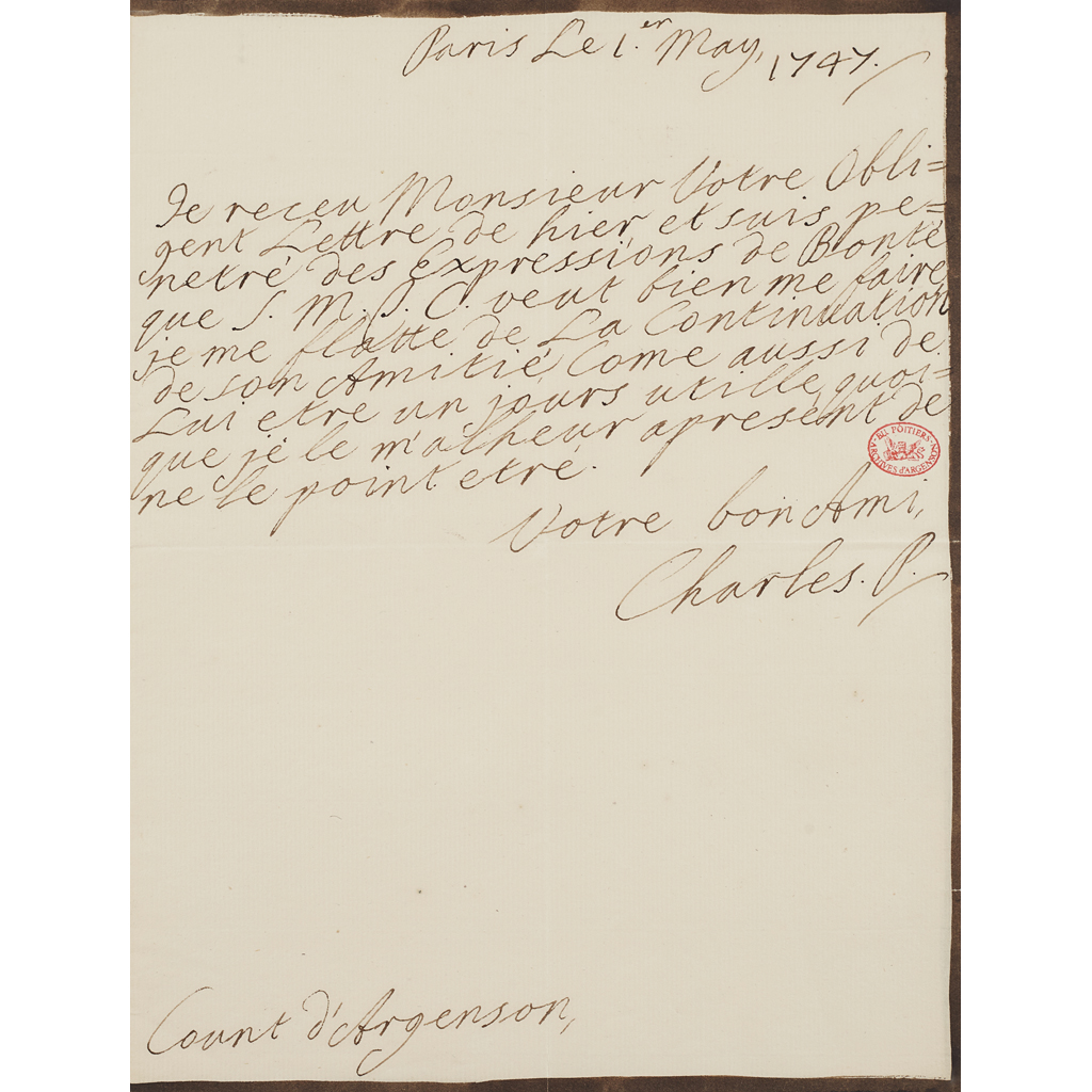 STUART, CHARLES, EDWARD, CALLED "BONNIE PRINCE CHARLIE", THE YOUNG PRETENDER (1720-1788)