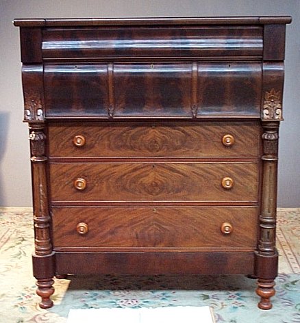 A mahogany Scottish chest
