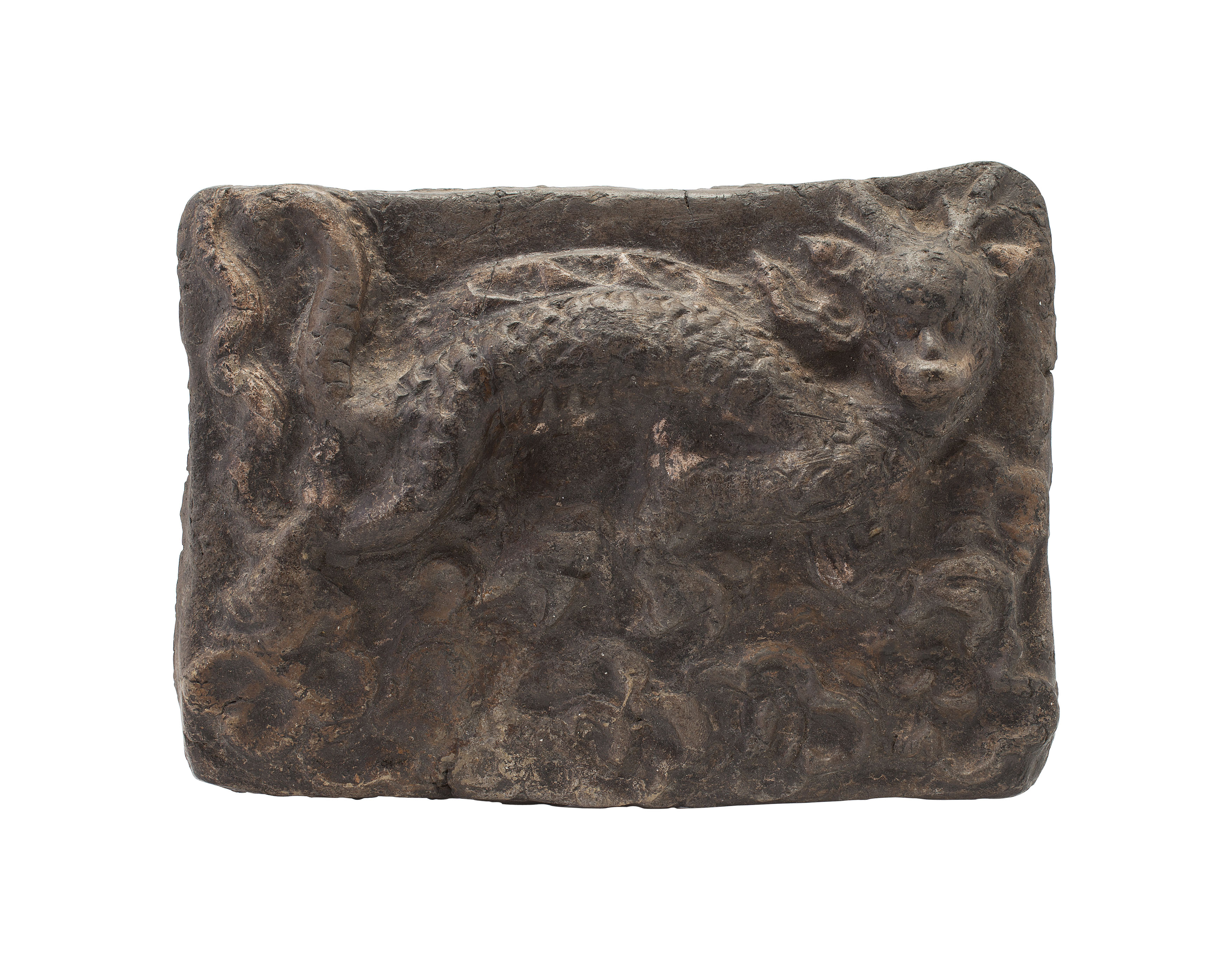 EARLY CHINESE POTTERY RELIEF PANEL