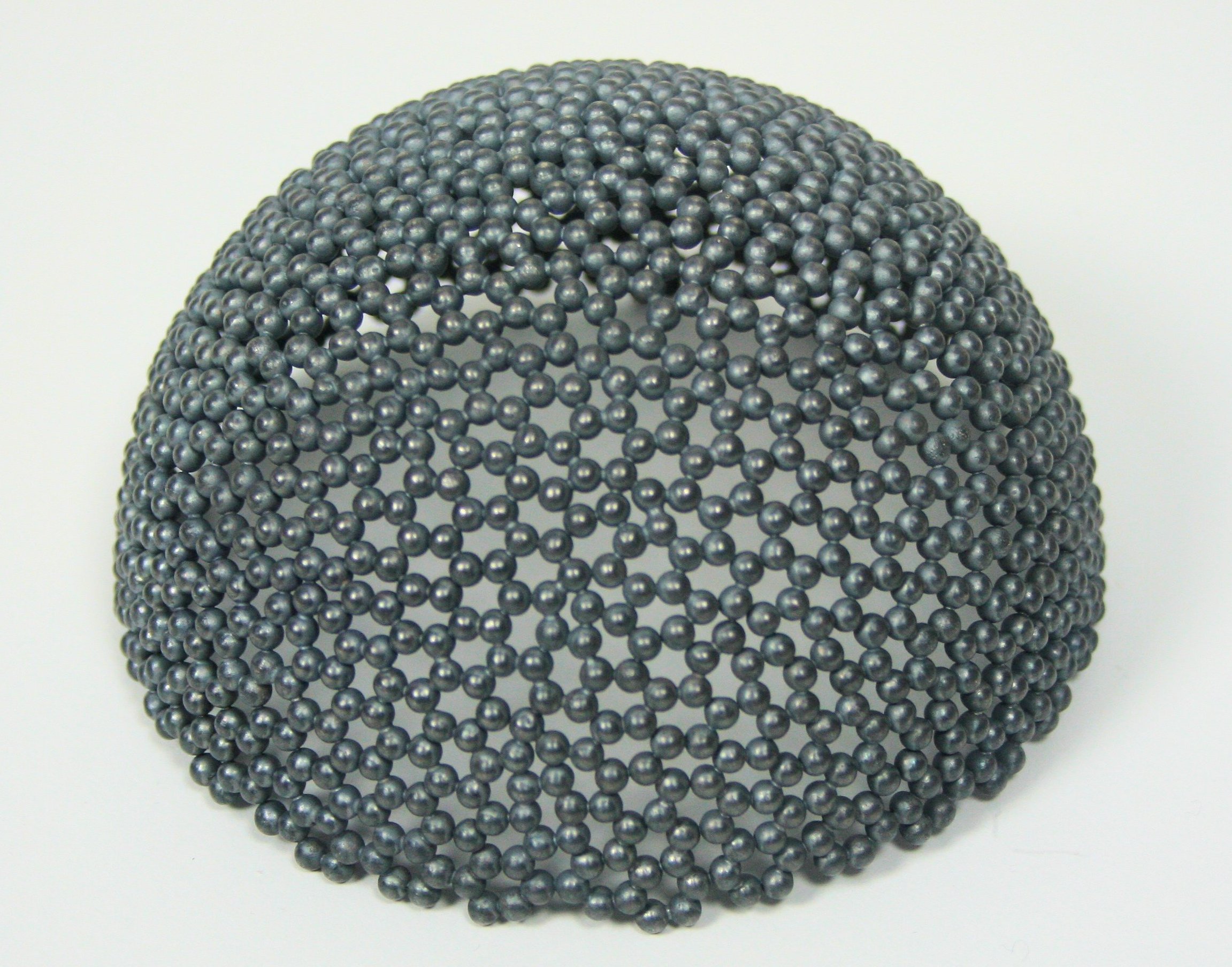 DAVID HUYCKE - A contemporary oxidised granule bowl from 'Pearl Spheres' series
